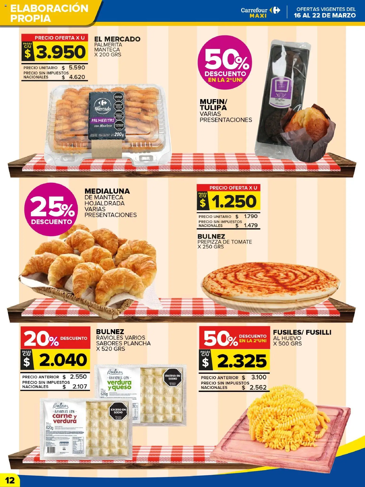 Carrefour Maxi catálogo │ válido desde el 16.03.2026 | Página: 12 | Productos: Peso, Tomate, Manteca, Plancha