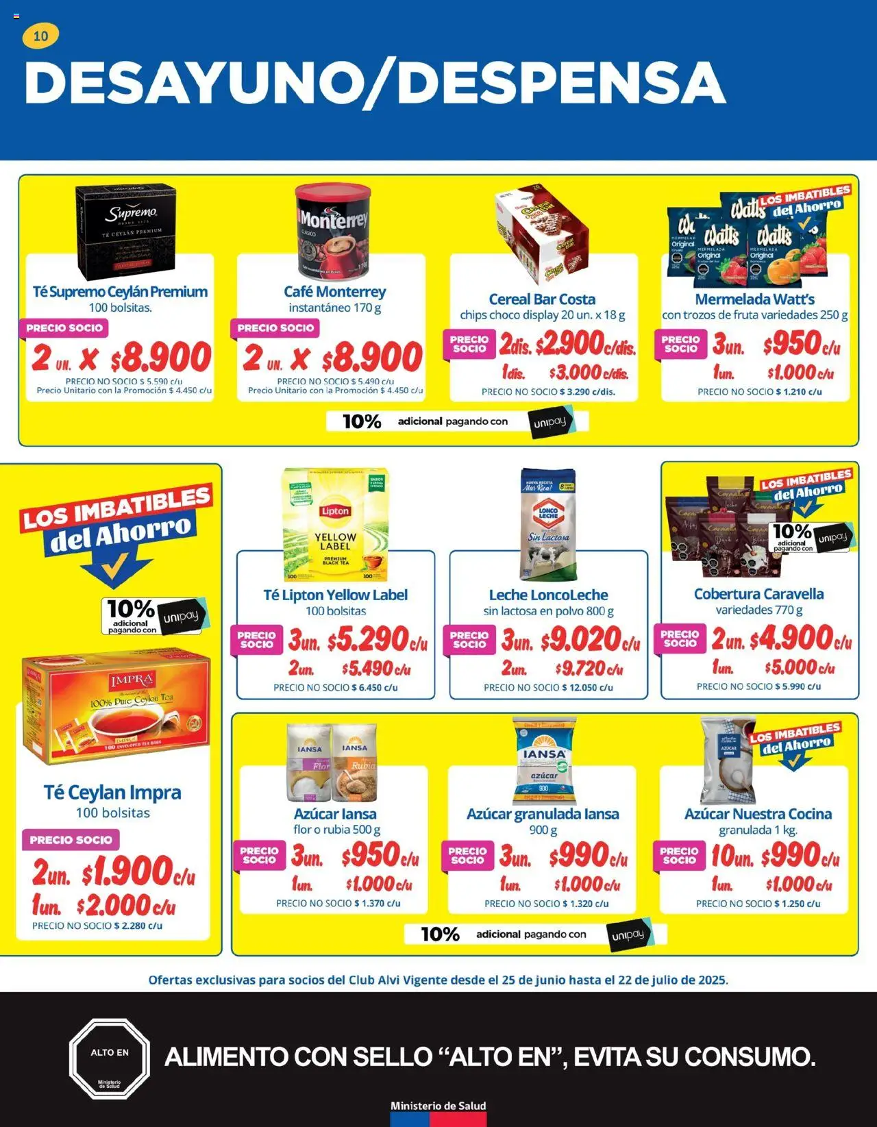 Alvi catálogo │ válido desde el 25.06.2025 | Página: 10 | Productos: Mermelada, Café, Té, Azucar