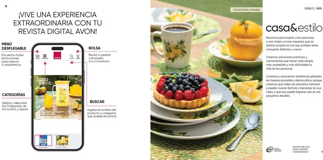 Nuevas ofertas de AVON válidas en toda la República Mexicana desde el 11.07.2025. ¡Encuentra las mejores ofertas en AVON casa & Estilo 11 2025! | Página: 2 | Productos: Bolsa
