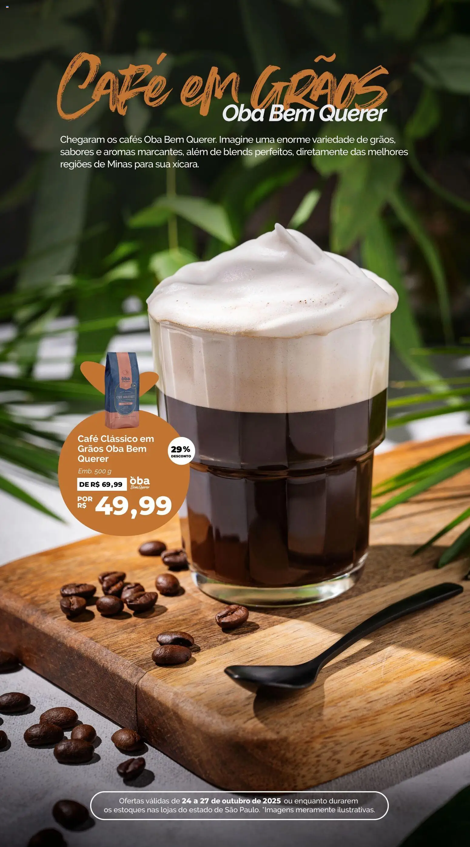 Oba Hortifruti Folheto - válido de 24.10.2025 | Página: 3 | Produtos: Café