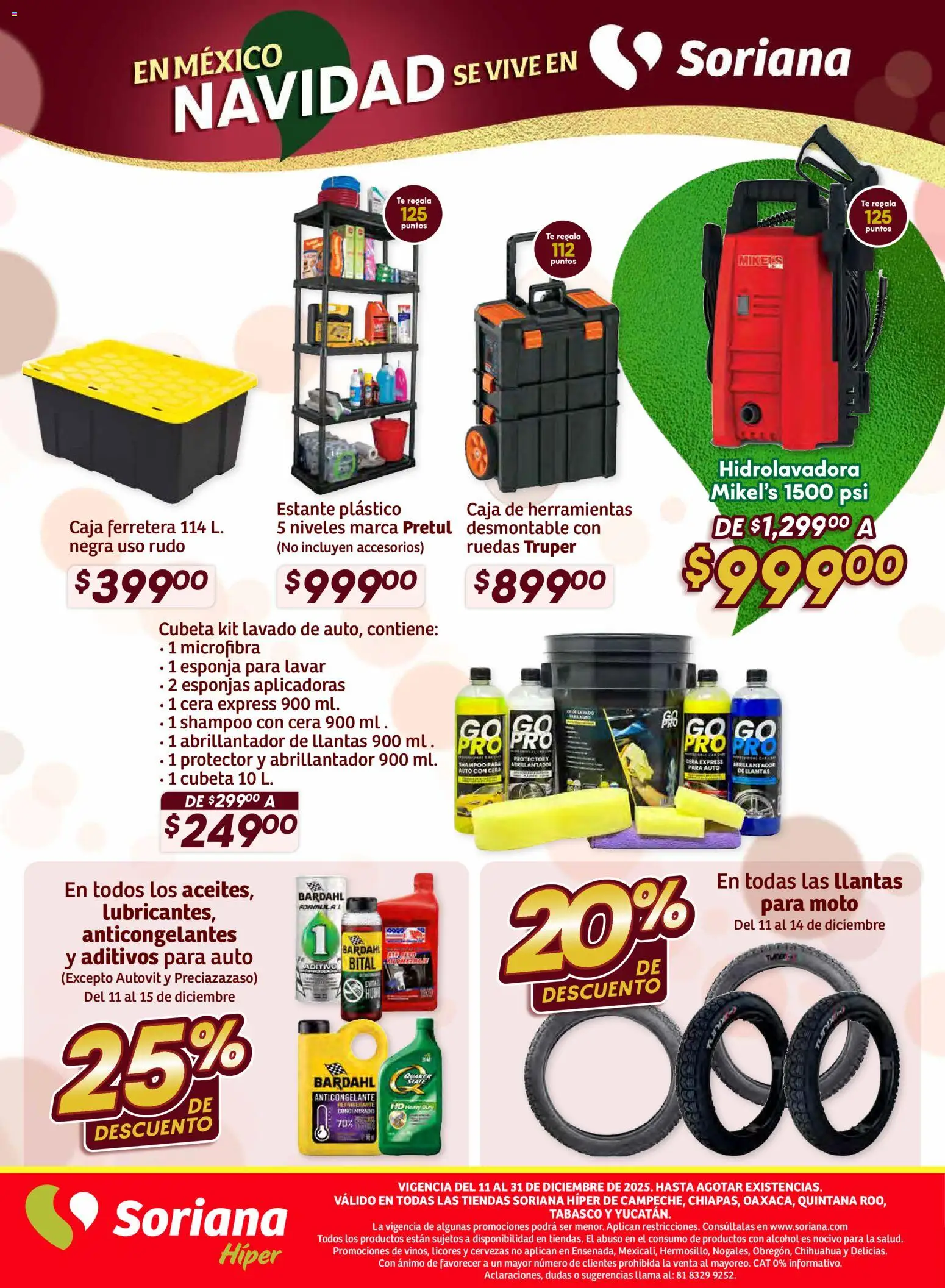 Nuevas ofertas de Soriana válidas en toda la República Mexicana desde el 11.12.2025. ¡Encuentra las mejores ofertas en Soriana - Preciazazaso Híper: Camp, Chia, Oax, Q. Roo, Tab, Yuc! | Página: 76 | Productos: Esponja, Cera, Té, Caja