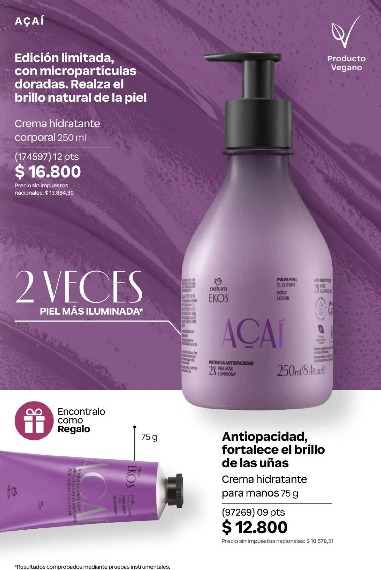 Natura Catálogo Ciclo 4/2026 │ válido desde el 01.04.2026 | Página: 222 | Productos: Body, Brillo, Crema