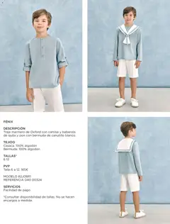 Vista previa de El Corte Inglés catálogo Comuniones , nuevo folleto de la tienda, válido en México a partir del 20.11.2025 | Página: 31 | Productos: Traje, Camisa, Algodón, Bermuda