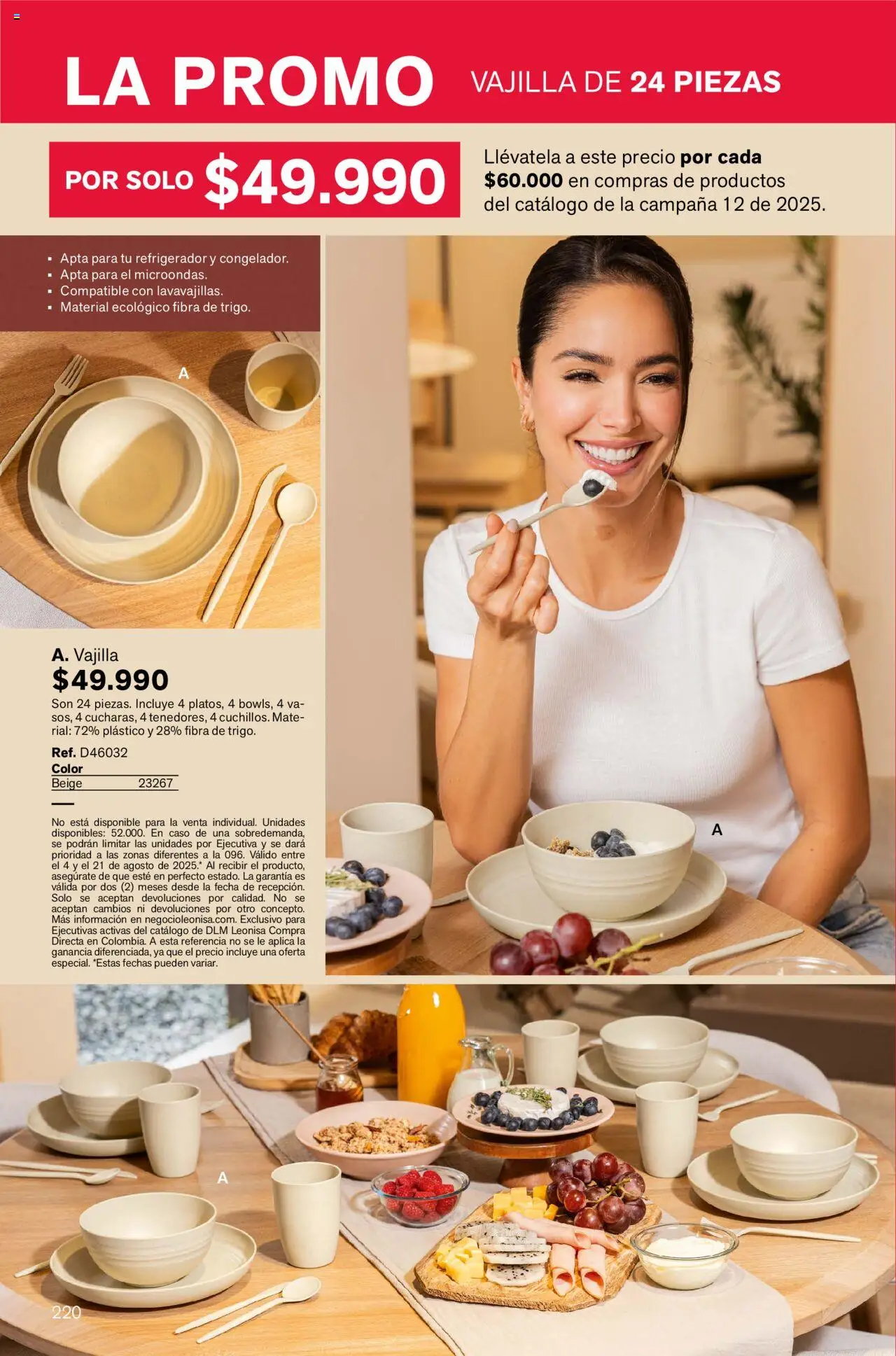 Leonisa revista - valida desde el 04.08.2025 | Página: 220 | Productos: Caso, Refrigerador
