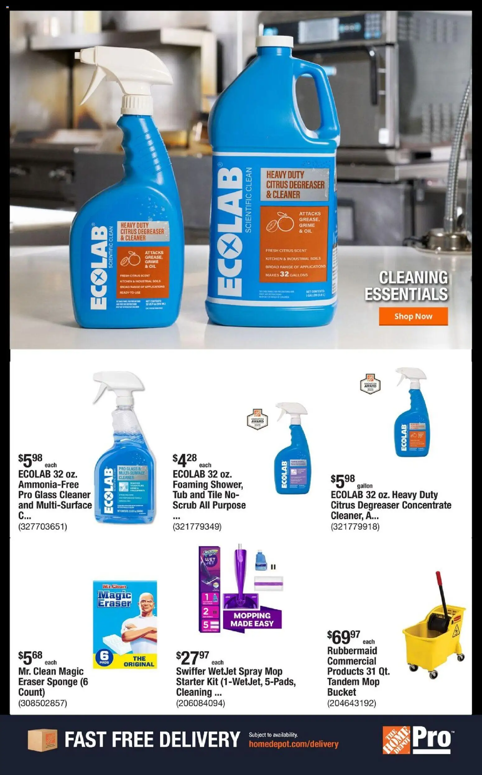 Home Depot Shop Pro Ad - NY - valid from 08.12.2025 | Page: 5 | Products: Oil, Pads, Sponge, Starter