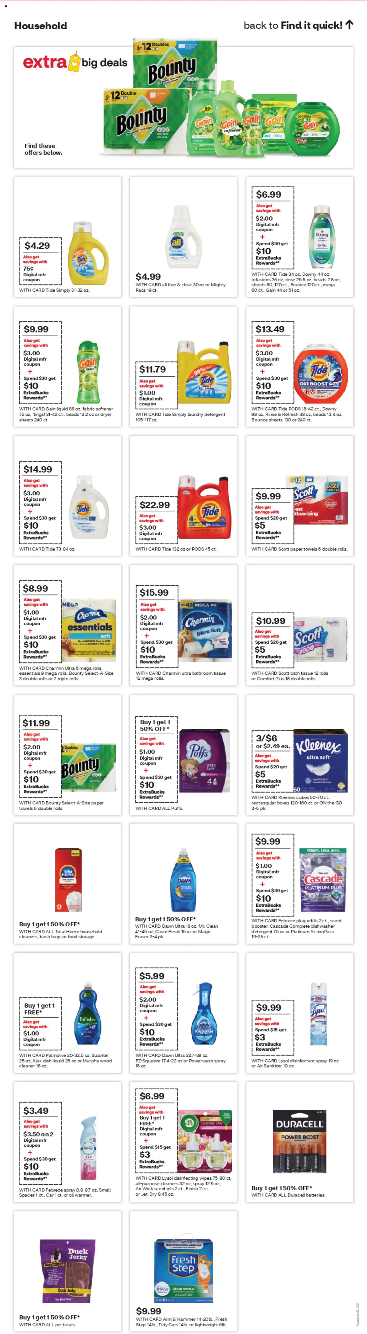 CVS Pharmacy Weekly Ad - valid from 26.10.2025 | Page: 17 | Products: Hammer, Fabric softener, Dryer, Dishwasher