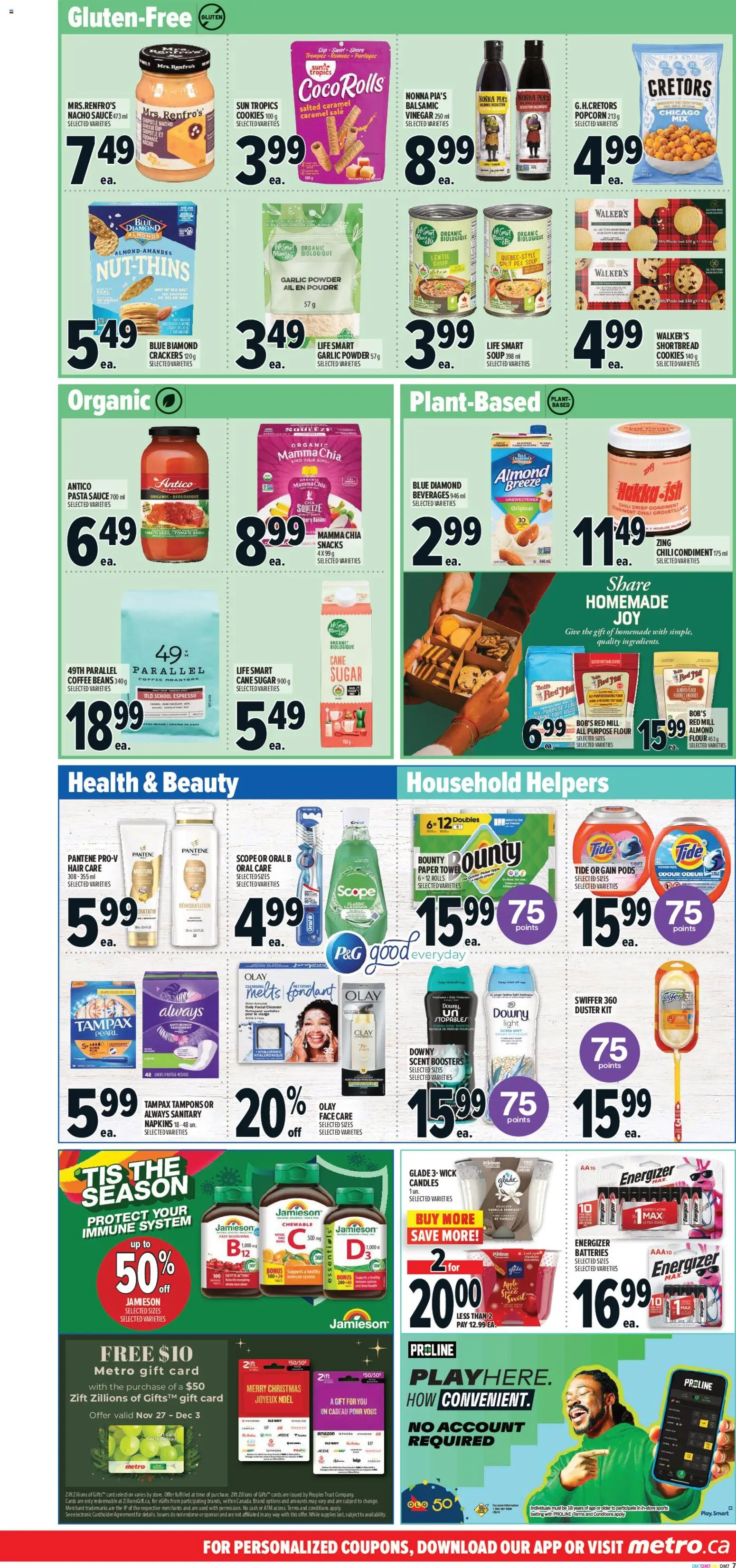 Metro flyer valid from 27.11.2025 | Page: 14 | Products: Pasta, Cookies, Powder, Cheese