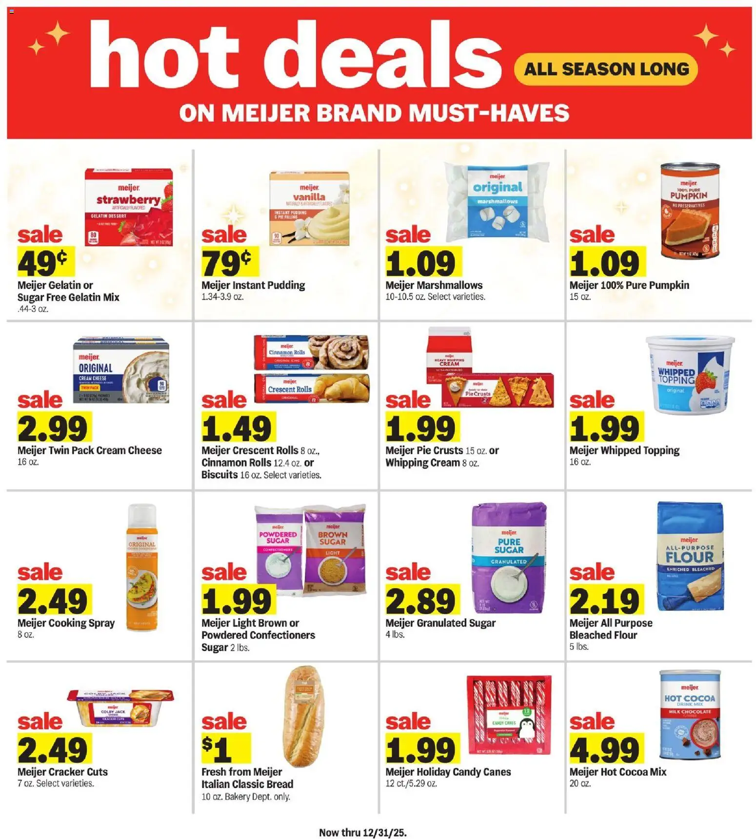 Meijer Weekly Ad - MI - valid from 05.11.2025 | Page: 20 | Products: Milk, Cheese, Bread, Sugar