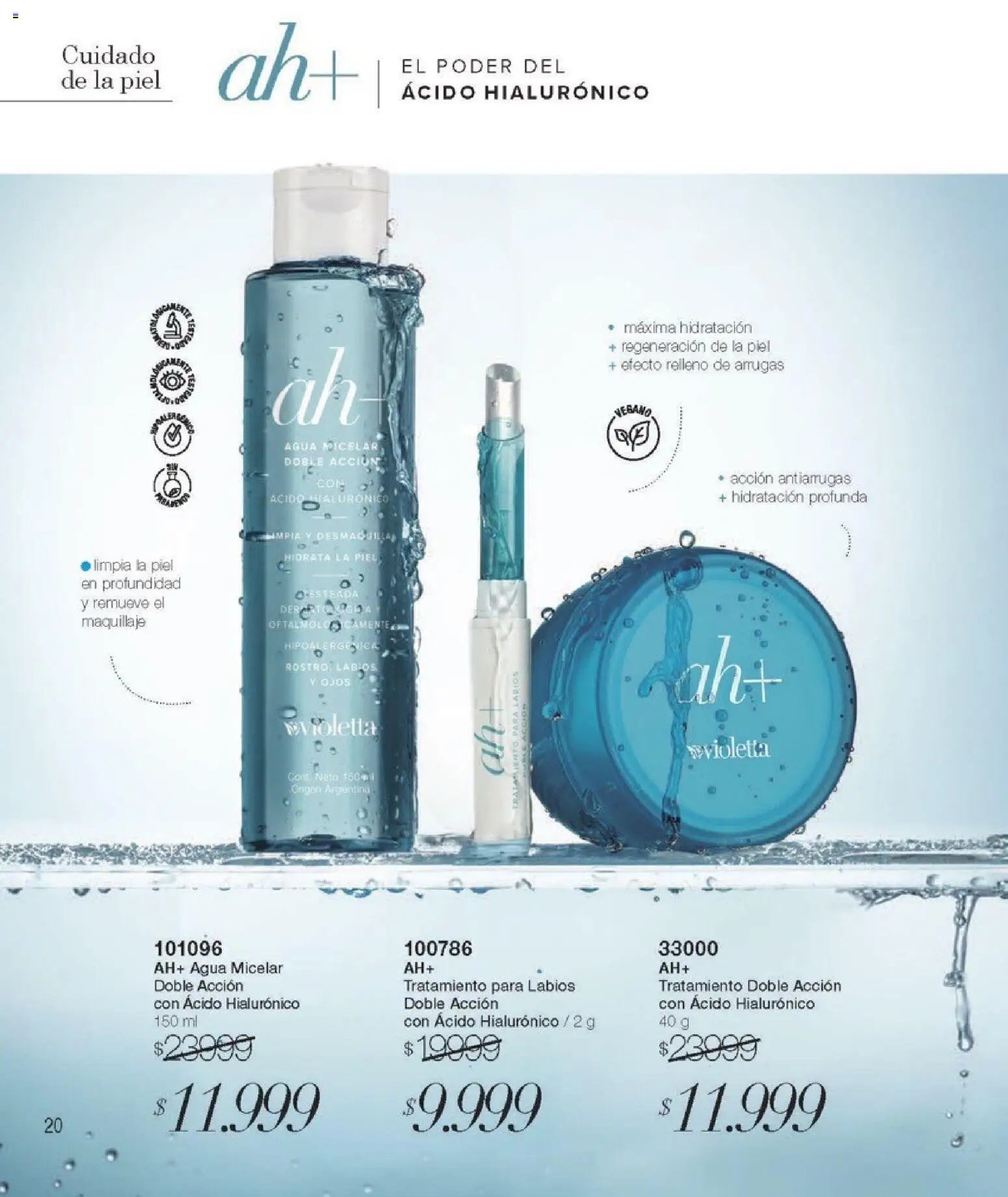 Violetta - Violetta Cosméticos │ válido desde el 30.03.2026 | Página: 20 | Productos: Maquillaje, Agua