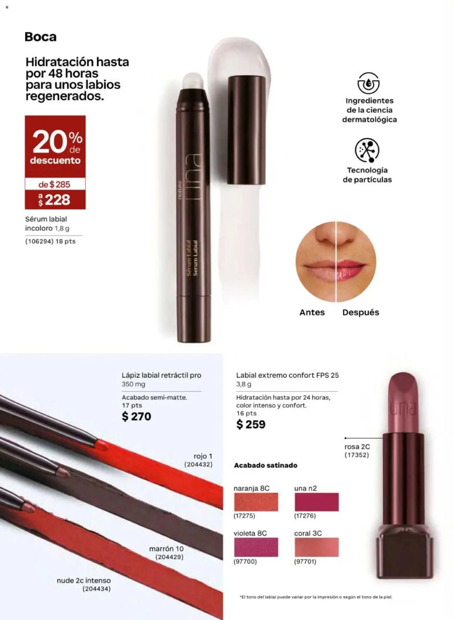 Nuevas ofertas de Natura válidas en toda la República Mexicana desde el 13.03.2026. ¡Encuentra las mejores ofertas en Natura campaña 5 2026! | Página: 64 | Productos: Serum, Lápiz labial