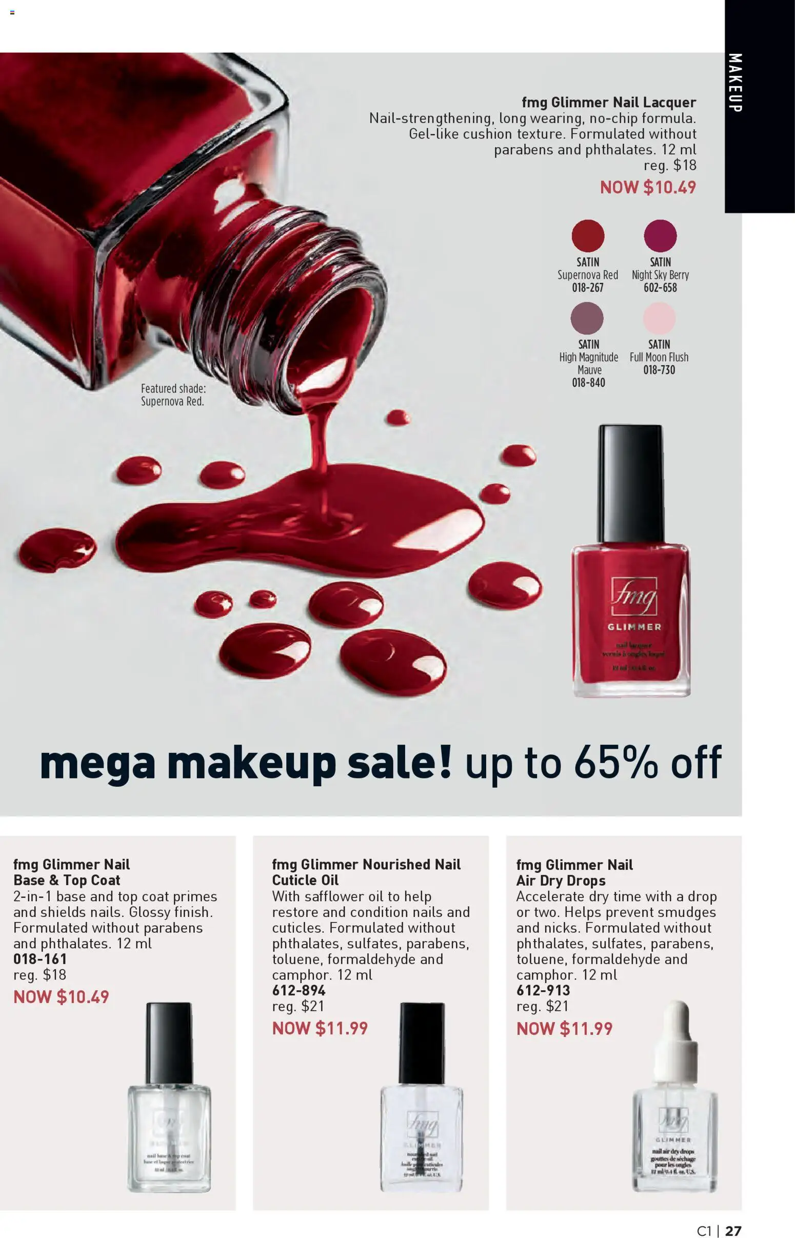 Avon flyer valid from 01.01.2026 | Page: 27 | Products: Nail polish, Oil, Coat