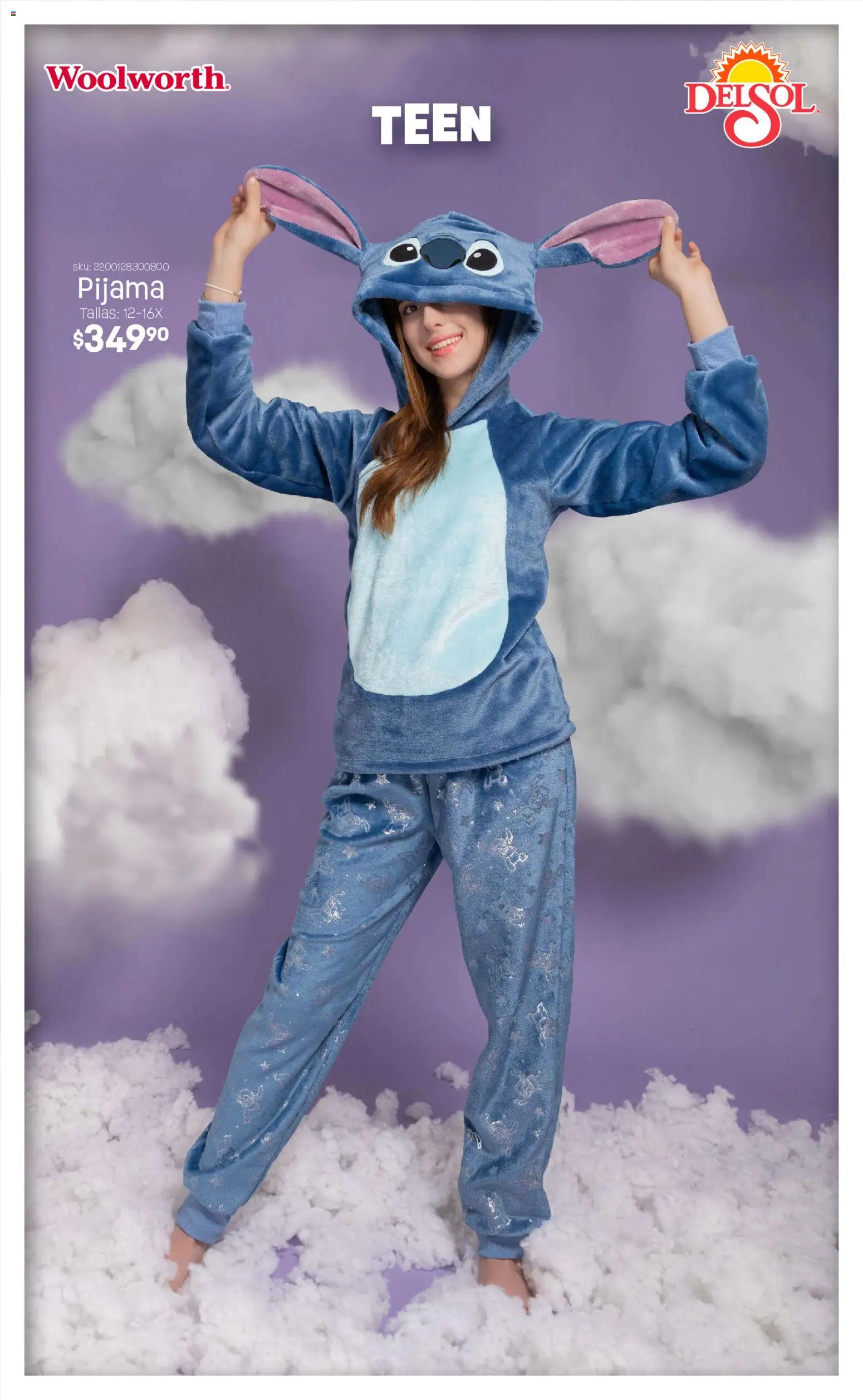 Nuevas ofertas de Del Sol y Woolworth válidas en toda la República Mexicana desde el 04.11.2025. ¡Encuentra las mejores ofertas en Del Sol y Woolworth catálogo! | Página: 13 | Productos: Pijama