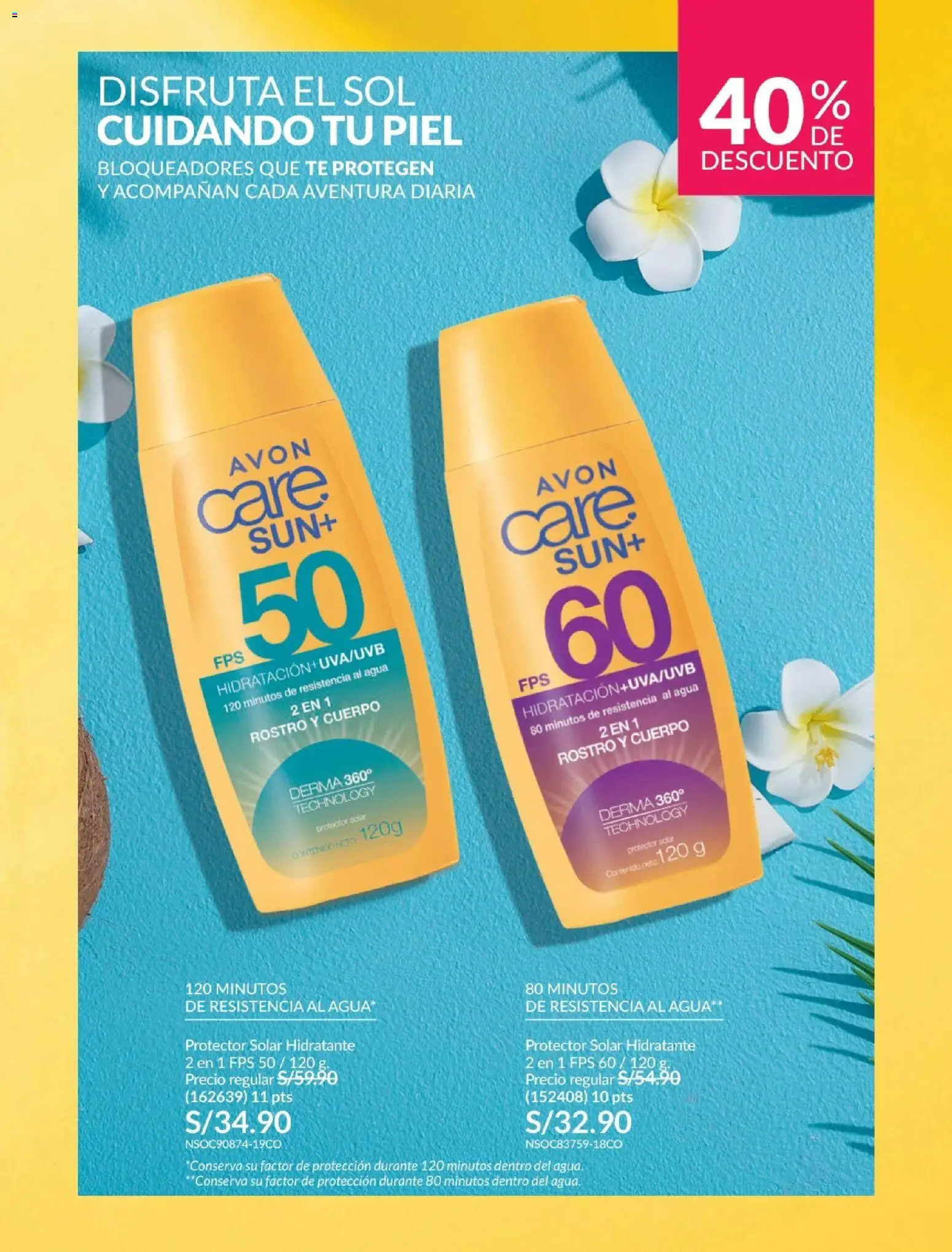 Catálogo Avon válido desde 21.04.2026 | Página: 161 | Productos: Protector solar, Té
