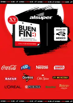 Vista previa de Alsuper Buen Fin, nuevo folleto de la tienda, válido en México a partir del 13.11.2025