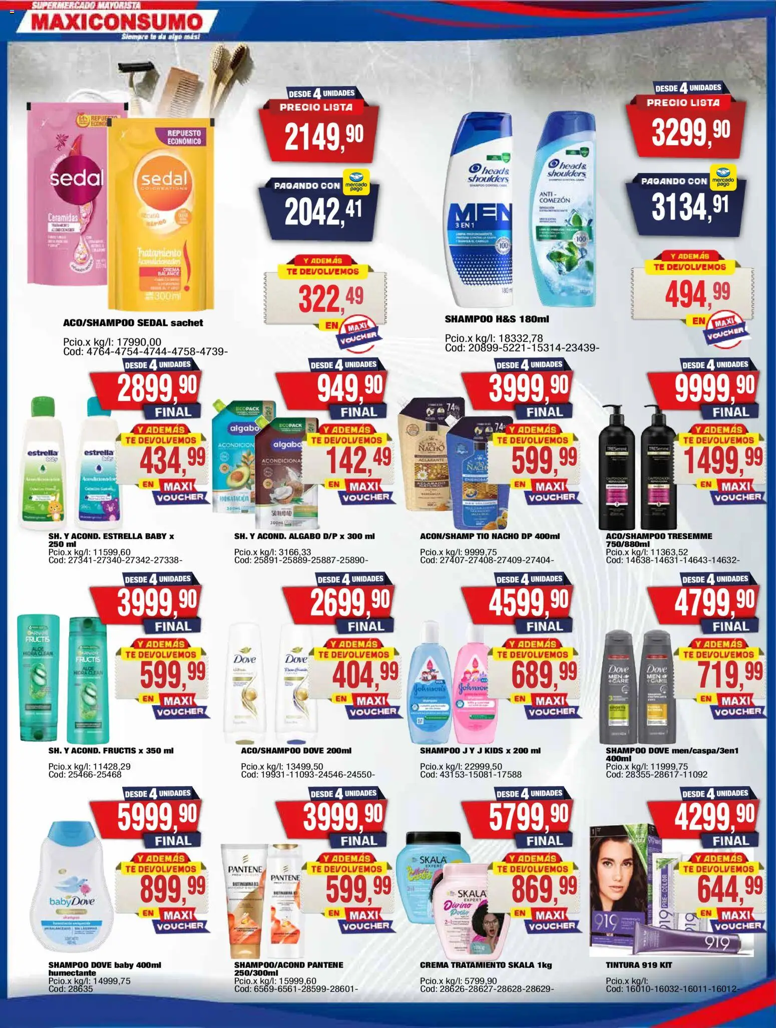 Musimundo catálogo │ válido desde el 27.10.2025 | Página: 28 | Productos: Shampoo, Tintura, Té, Crema