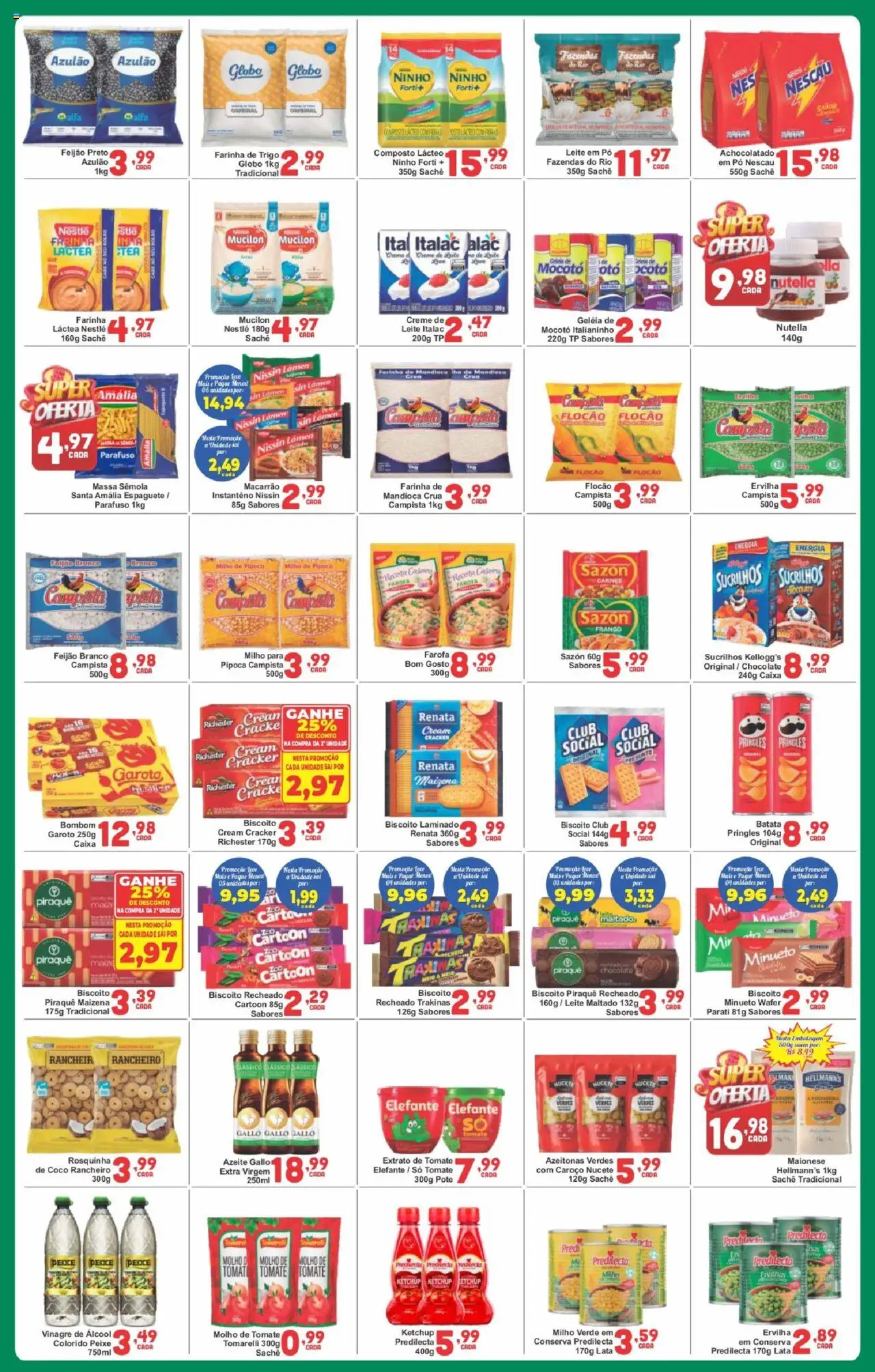 Rede Super Compras Folheto - válido de 07.08.2025 | Página: 3 | Produtos: Farinha de trigo, Caixa, Sal, Azeite