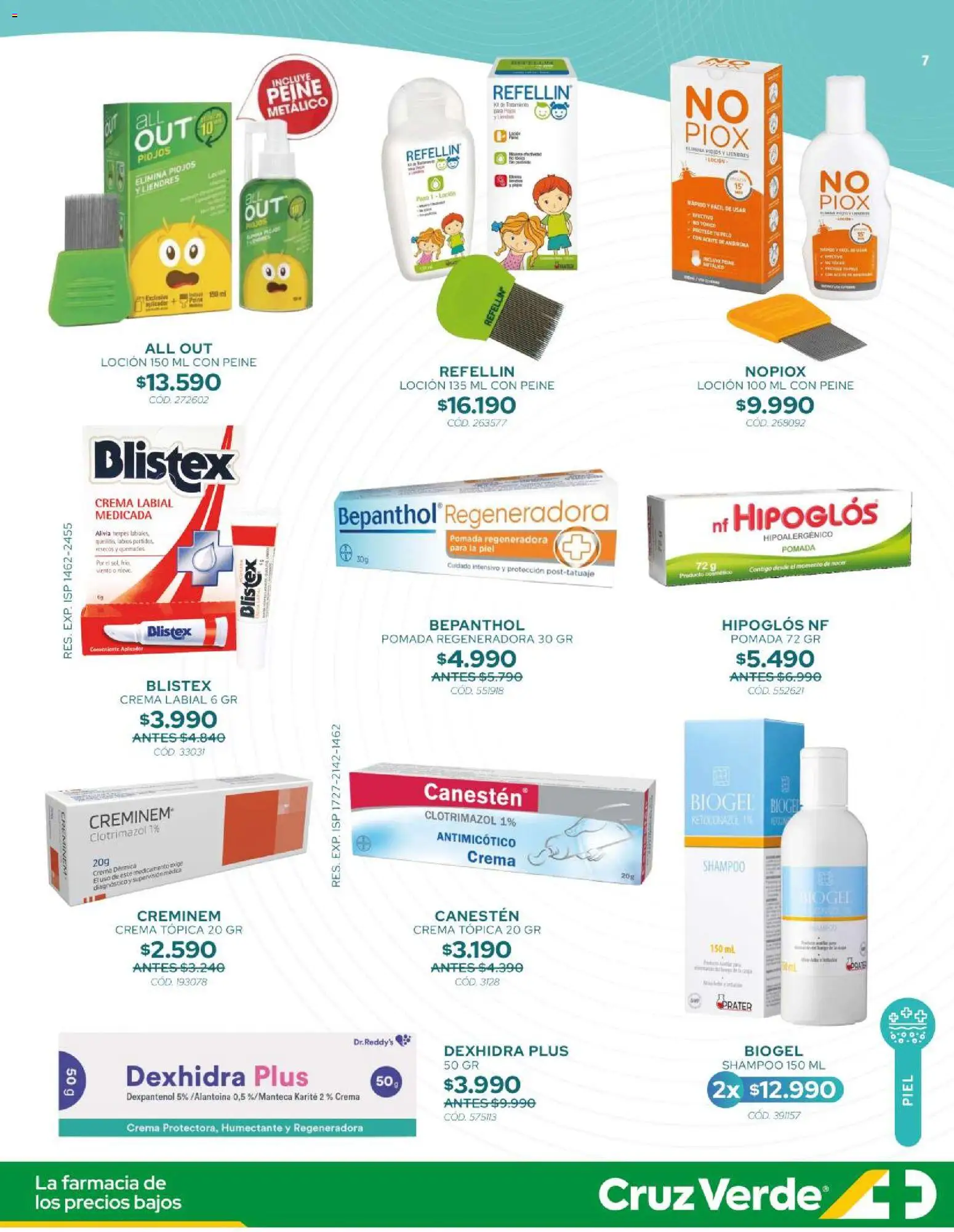 Cruz Verde - Ahorro Marzo │ válido desde el 01.03.2026 | Página: 7 | Productos: Labial, Shampoo, Aceite, Crema