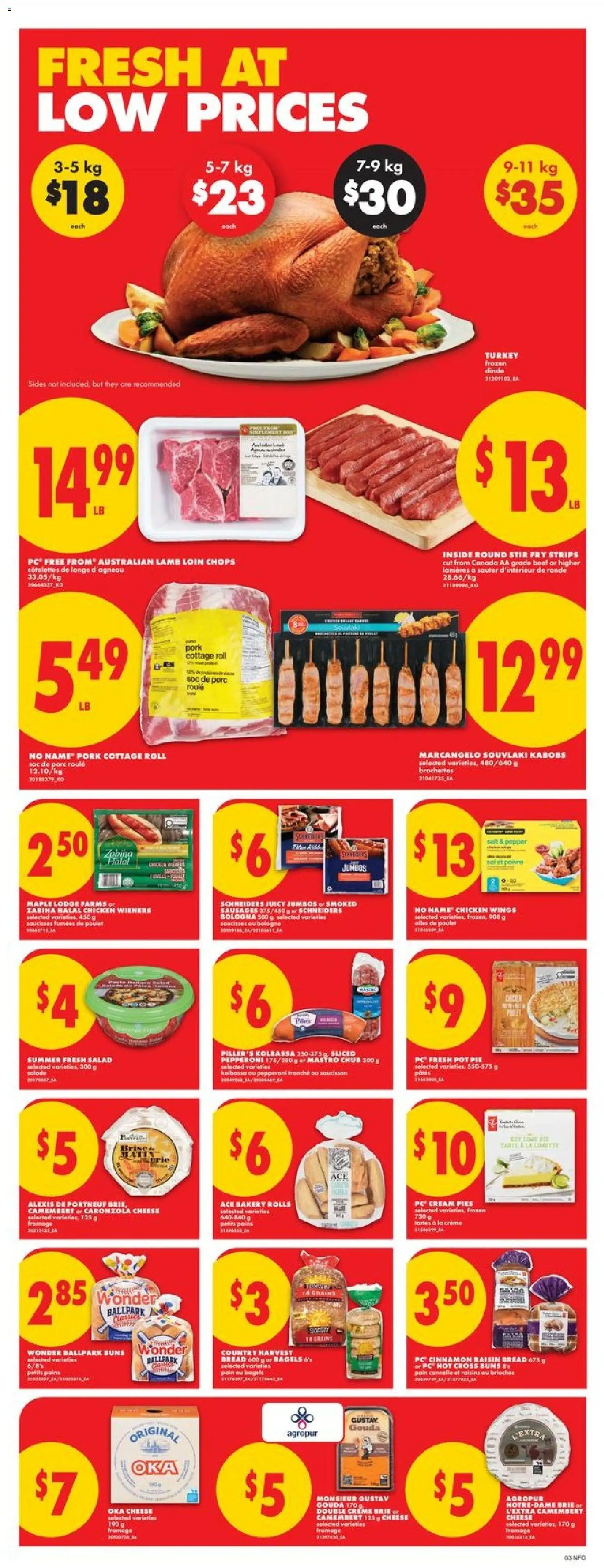 No Frills flyer valid from 26.03.2026 | Page: 4 | Products: Beef, Cream, Salad, Pork