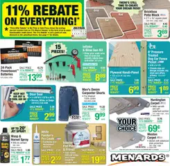 Preview of Menards weekly ads valid from 31.07.2025