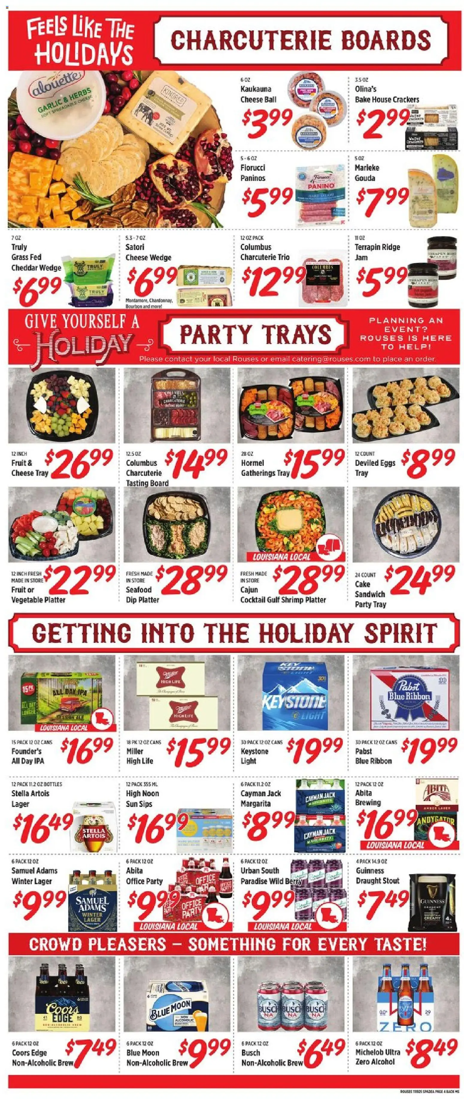 Rouses Weekly Ad - MS - valid from 19.11.2025 | Page: 9 | Products: Ridge, Cheese, Bourbon, Seafood