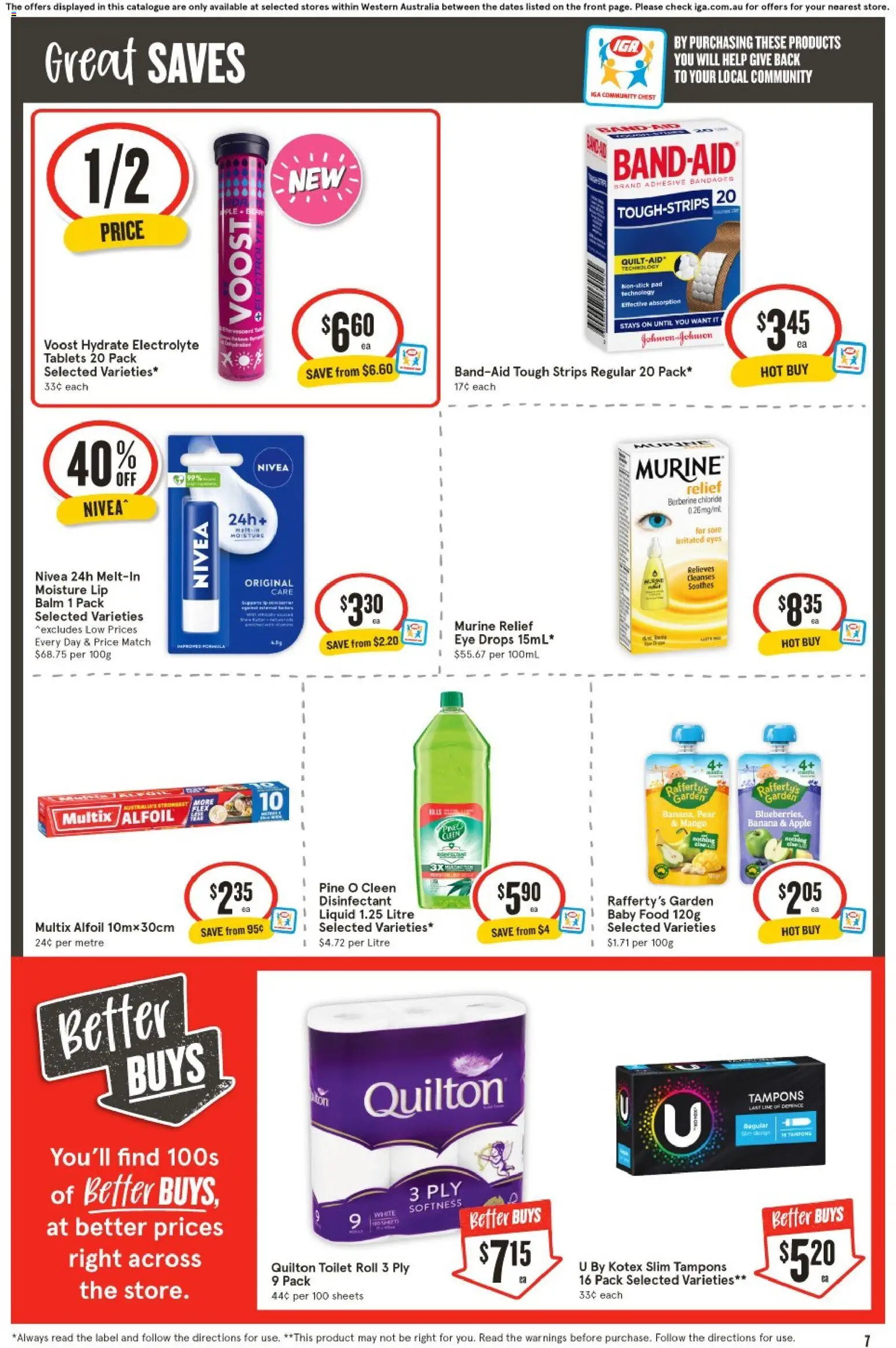 IGA catalogue - valid from 04.02.2026 | Page: 7 | Products: Toilet, Baby food, Mango, Pear