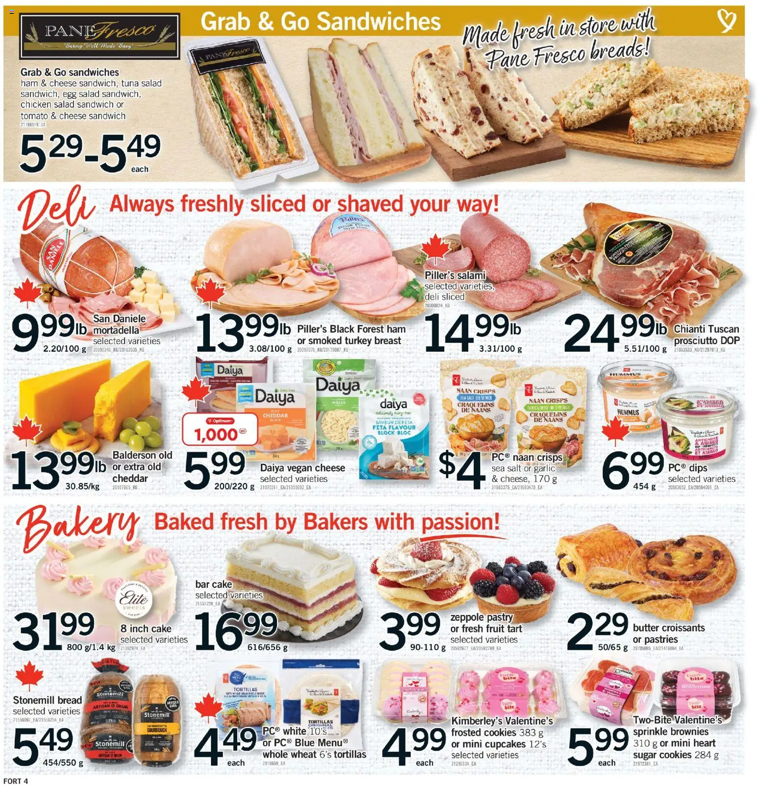 Fortinos flyer valid from 29.01.2026 | Page: 5 | Products: Cookies, Bakery, Cheese, Bread