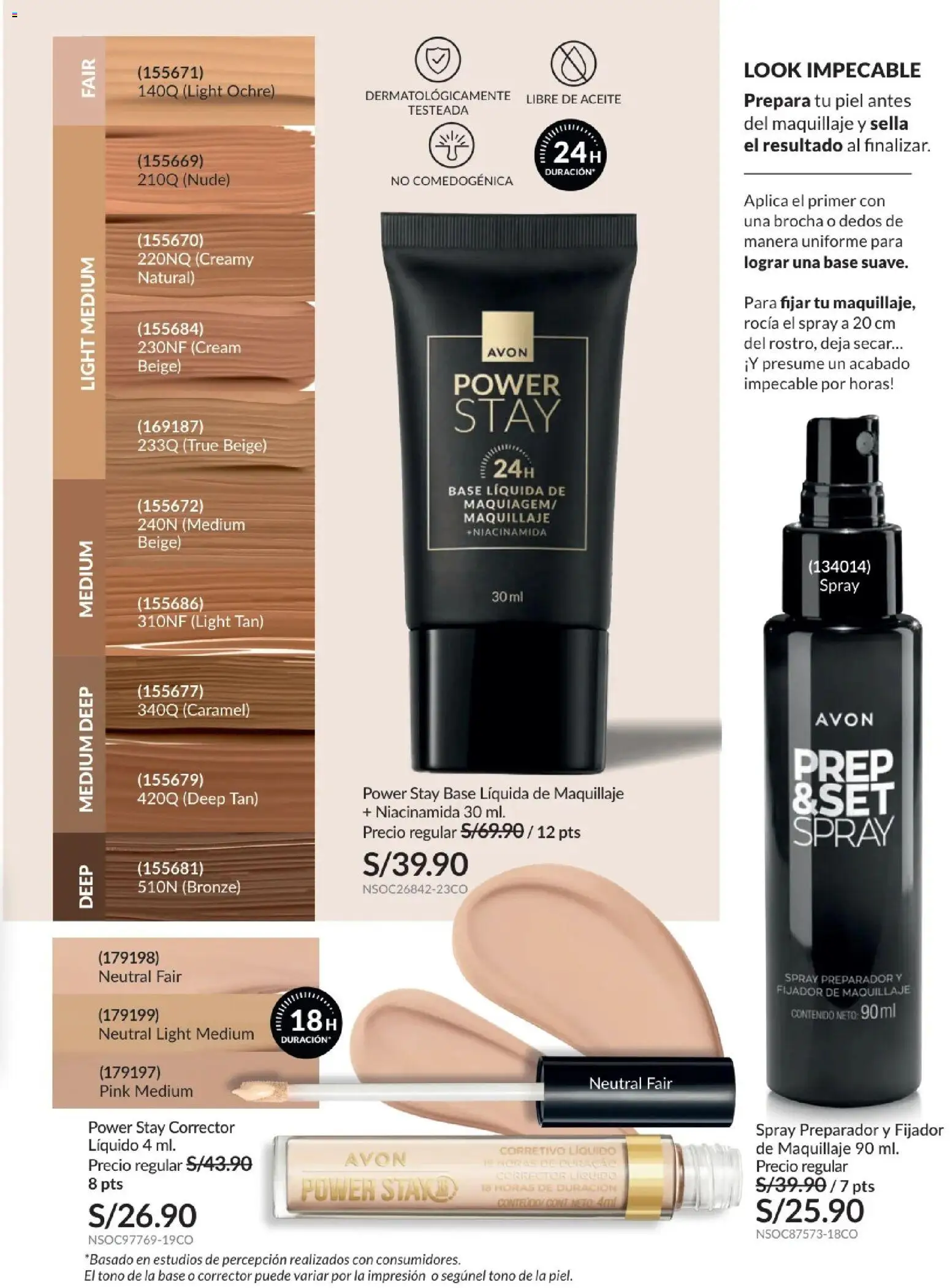 Catálogo Avon válido desde 01.02.2026 | Página: 55 | Productos: Brocha, Aceite, Maquillaje, Corrector