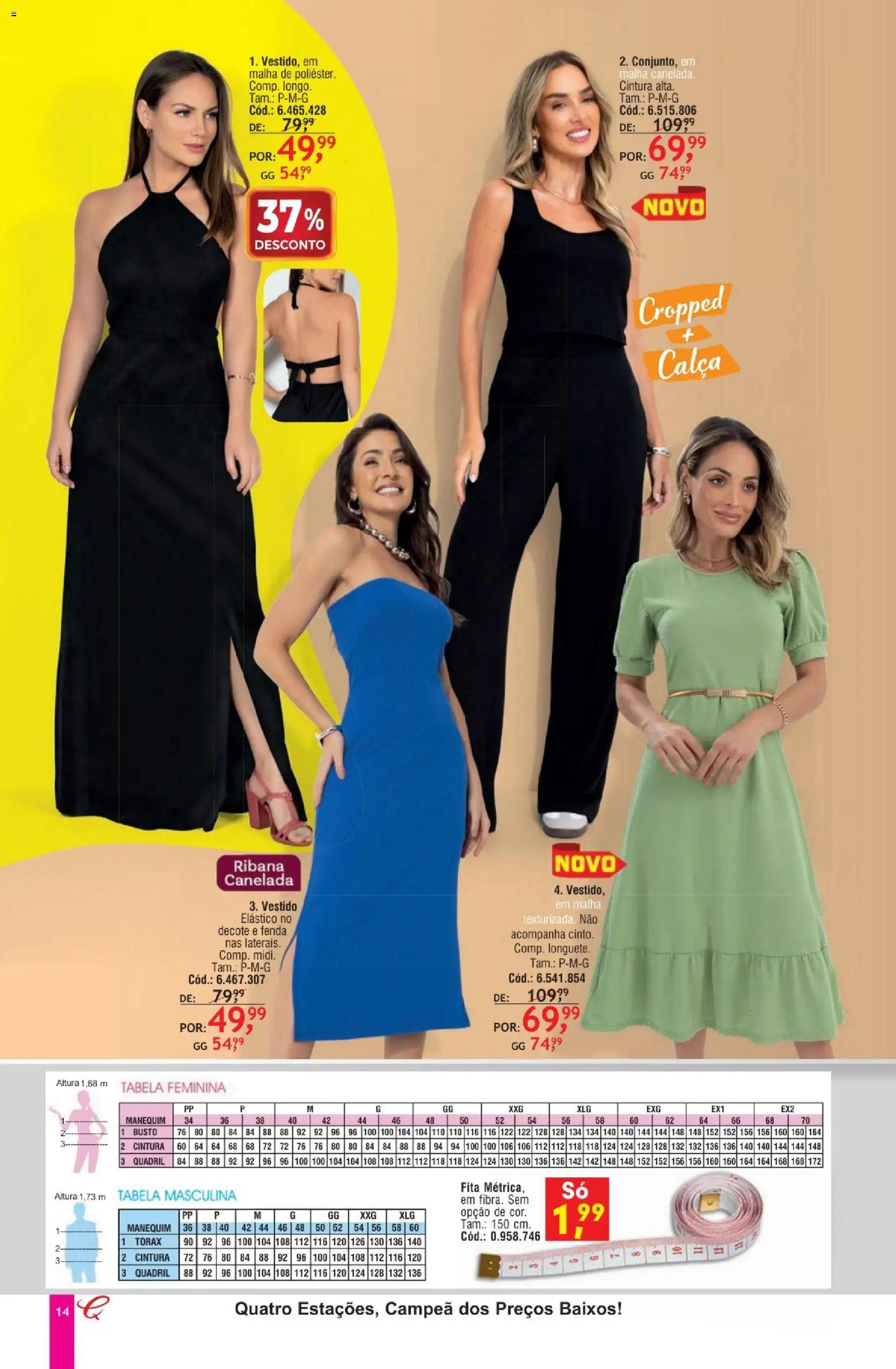 Quatro Estações Folheto - válido de 01.05.2026 | Página: 10 | Produtos: Fita, Calça, Vestido