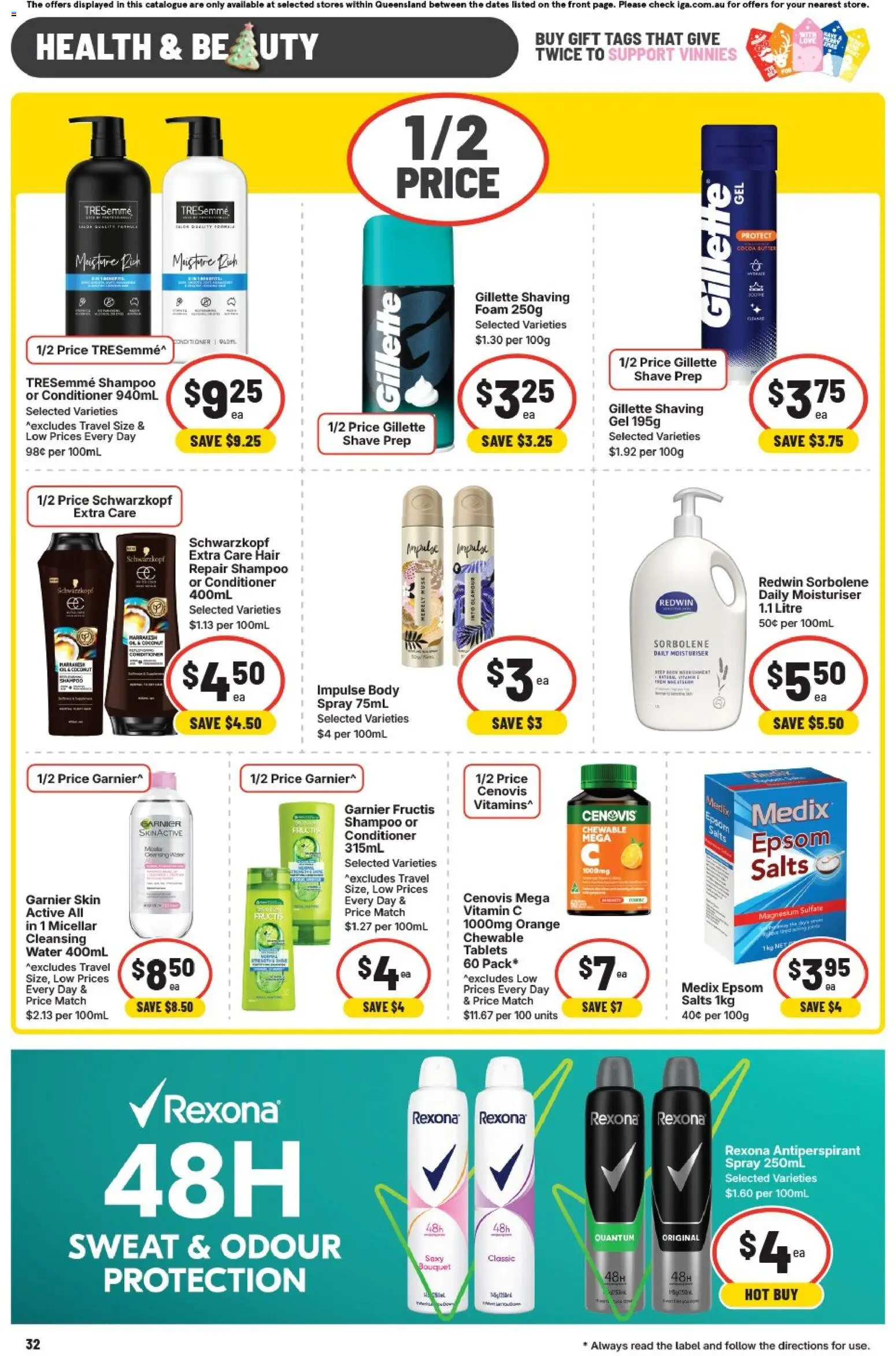 IGA catalogue - valid from 19.11.2025 | Page: 33 | Products: Cocoa, Conditioner, Water, Vitamin