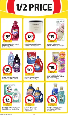 Preview of Coles  Catalogue  - valid from 28.01.2026 | Page: 15 | Products: Powder, Conditioner, Stain remover, Laundry