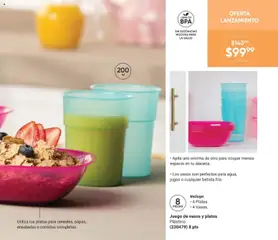 Vista previa de Juego de vasos y platos, Plástico. Incluye: 4 Platos, 4 Vasos., nuevo folleto de la tienda, válido en México a partir del 30.01.2026 | Página: 17