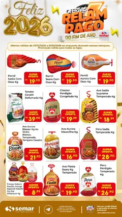 Semar Supermercado - Ofertas Relâmpago Fim de Ano - Pré-Visualização do folheto da loja Semar Supermercado, válido de 27.12.2025