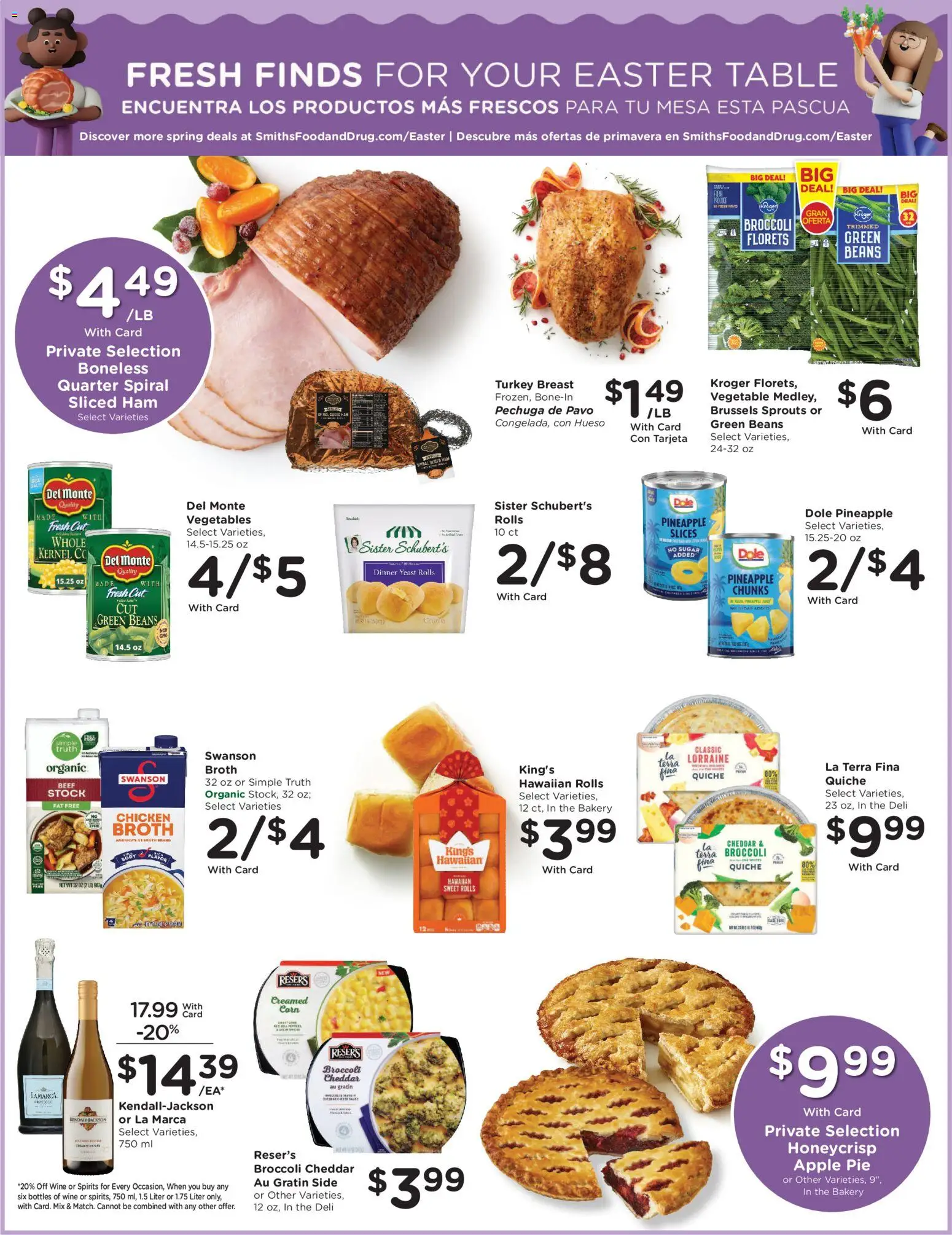 Smith's Weekly Ad - WY - valid from 25.03.2026 | Page: 7 | Products: Bakery, Table, Ham, Apple Pie