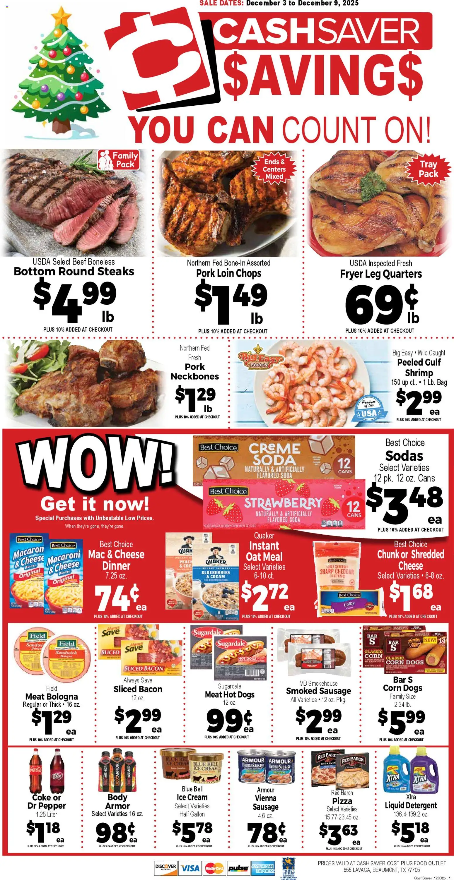 Market Basket Cash Saver - valid from 03.12.2025 | Page: 1 | Products: Fryer, Pizza, Ice cream, Pepper