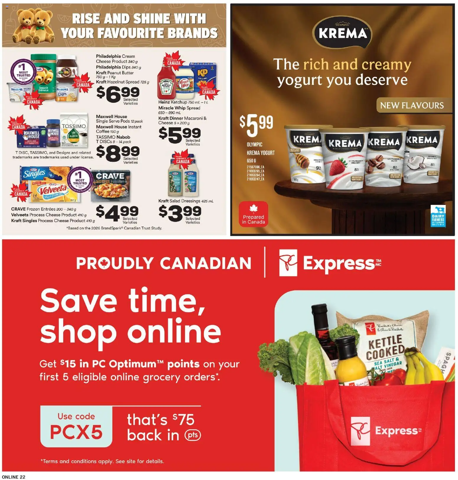 Fortinos flyer valid from 12.03.2026 | Page: 21 | Products: Salad, Kettle, Butter, Cheese