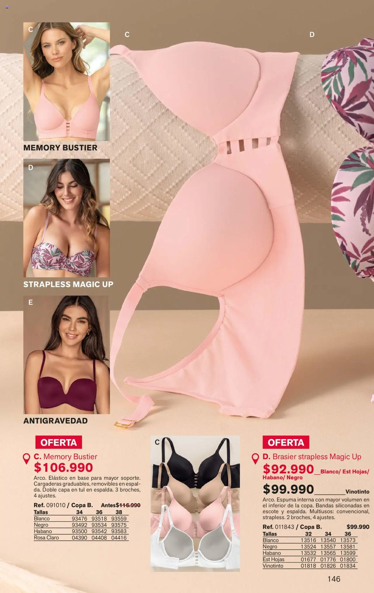 Leonisa revista - valida desde el 01.09.2025 | Página: 146 | Productos: Espuma, Brasier