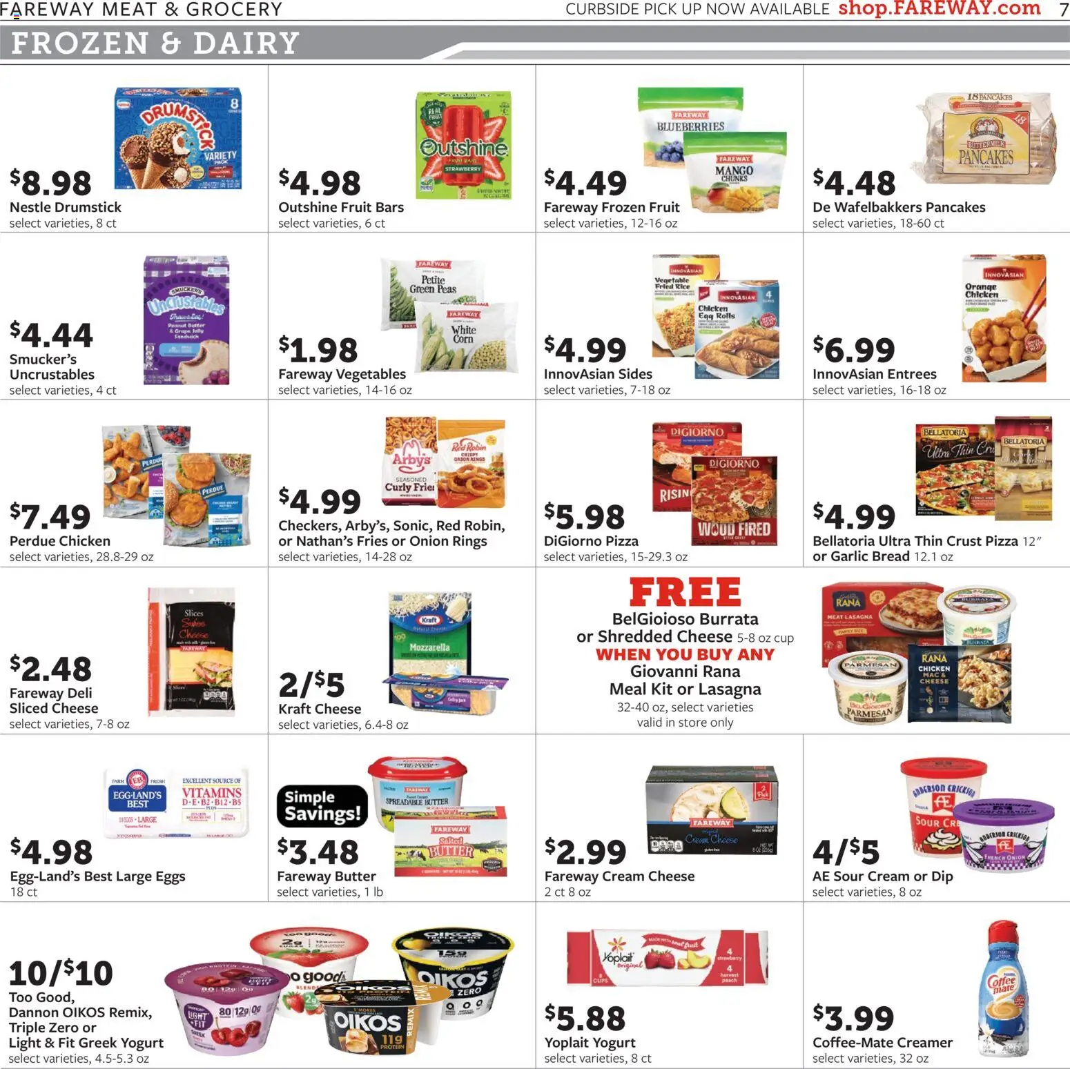 Fareway Weekly Ad - valid from 20.04.2026 | Page: 7 | Products: Bread, Sour cream, Cream, Mango