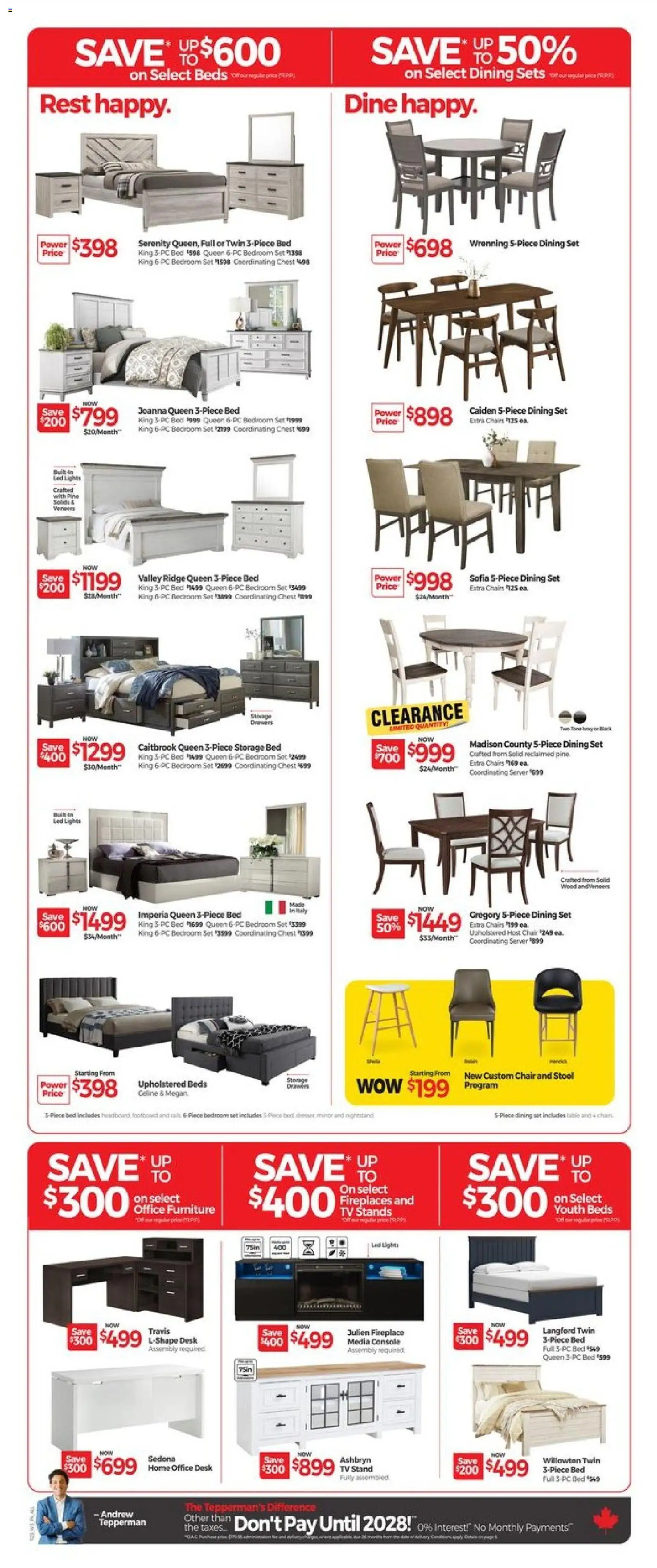 Tepperman's flyer valid from 13.11.2025 | Page: 3 | Products: PC, Ridge, Bed, Office desk