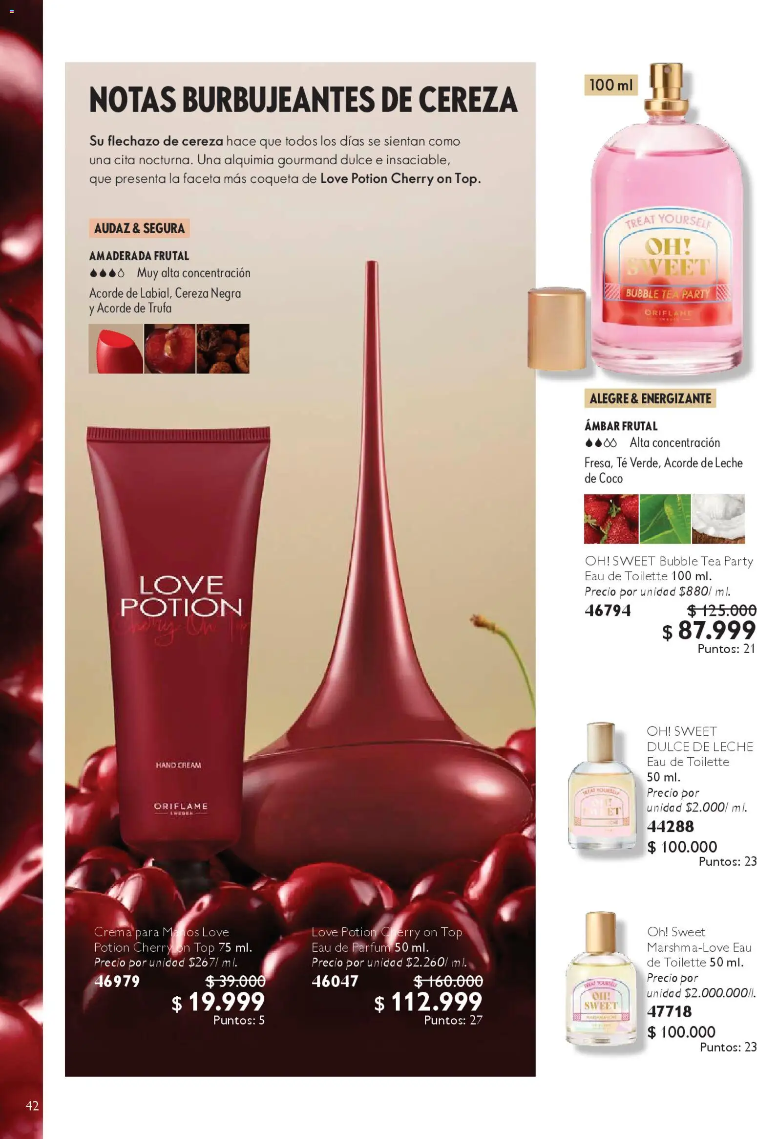 Oriflame revista - valida desde el 07.03.2026 | Página: 42 | Productos: Té, Crema, Top, Eau de toilette