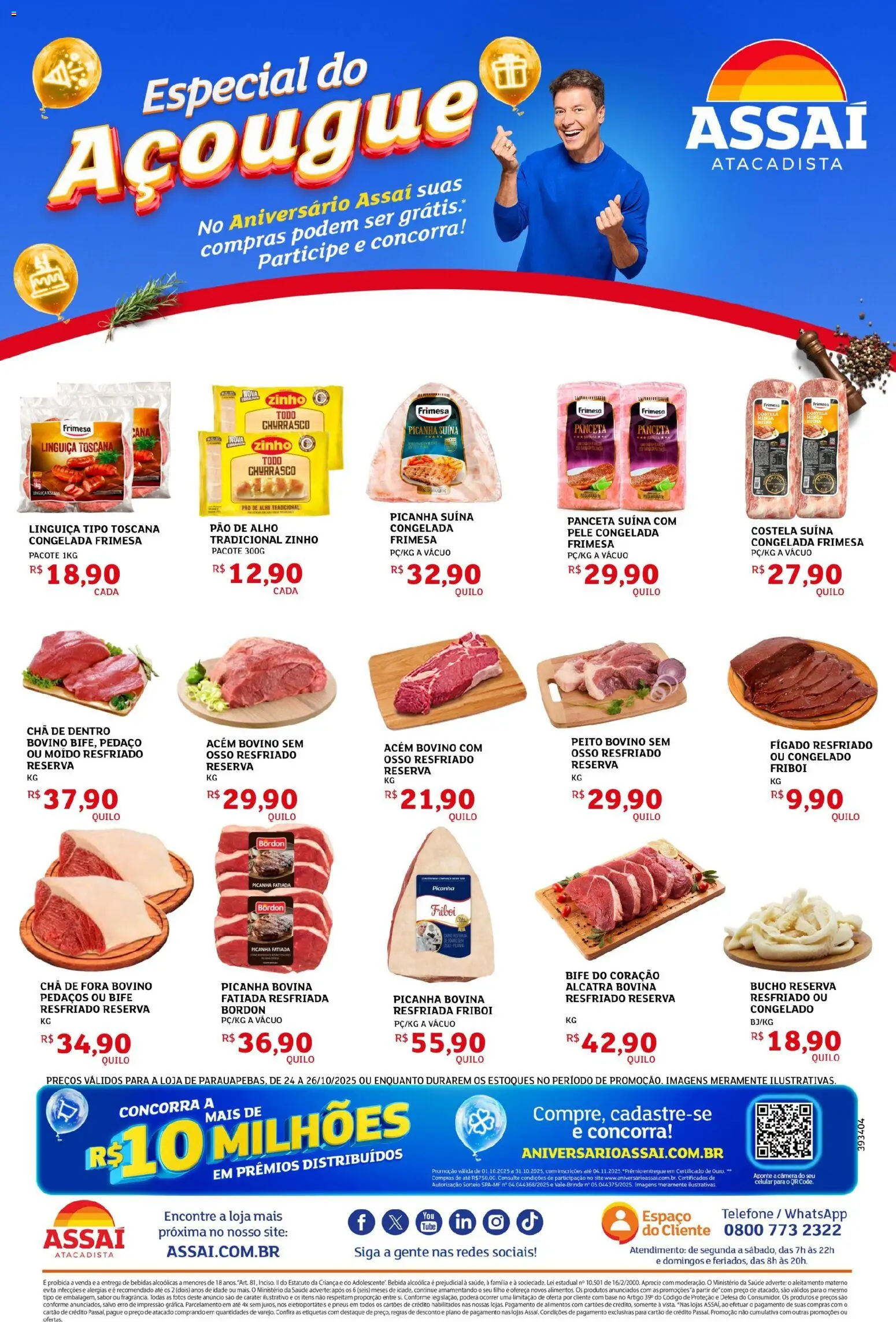 Assaí Atacadista Folheto - válido de 24.10.2025 | Página: 3 | Produtos: Pneus, Base, Chá, Bebida