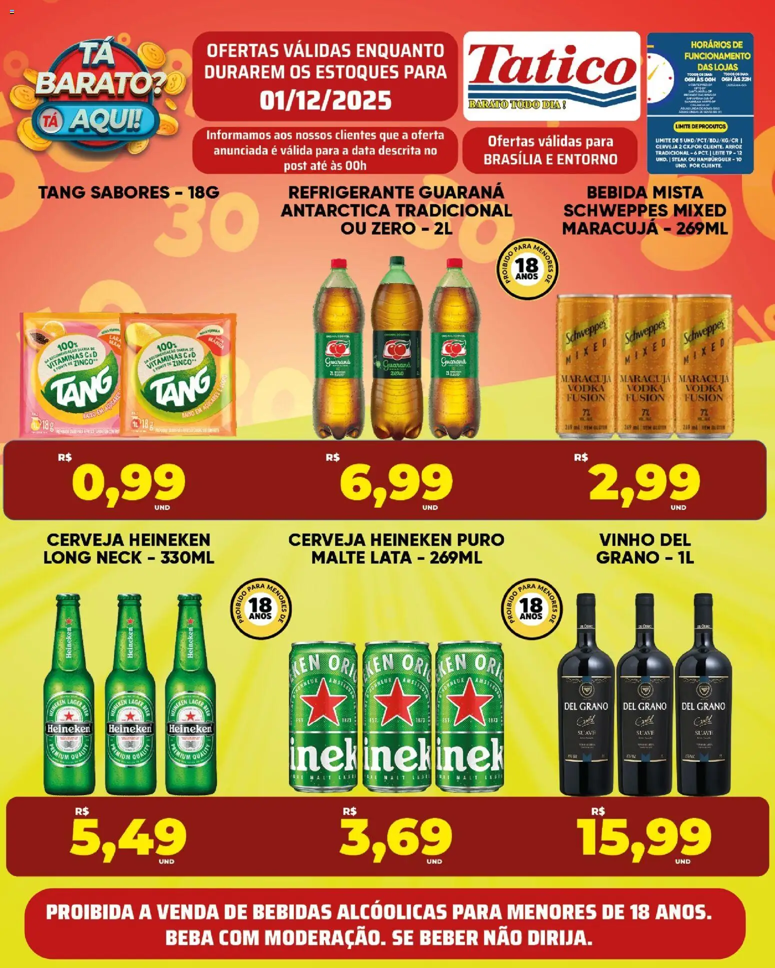 Tatico Folheto - válido de 01.12.2025 | Página: 10 | Produtos: Vinho, Arroz, Bebida, Refrigerante