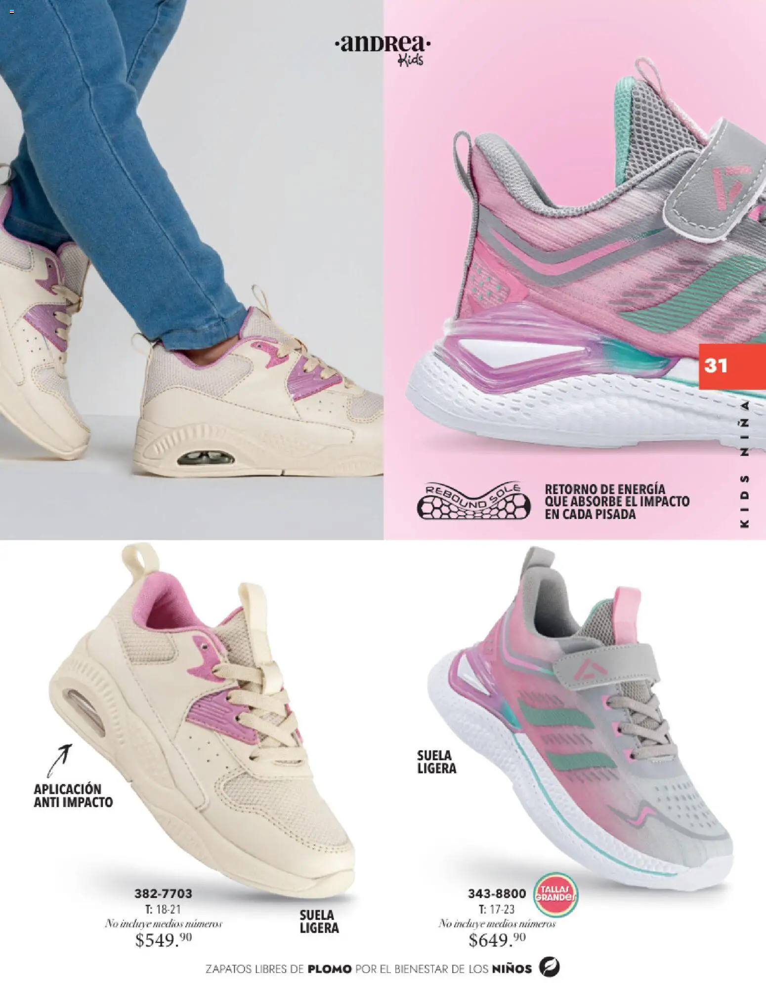 Nuevas ofertas de Andrea válidas en toda la República Mexicana desde el 26.11.2025. ¡Encuentra las mejores ofertas en Andrea catálogo Infantil Kids! | Página: 30 | Productos: Zapatos