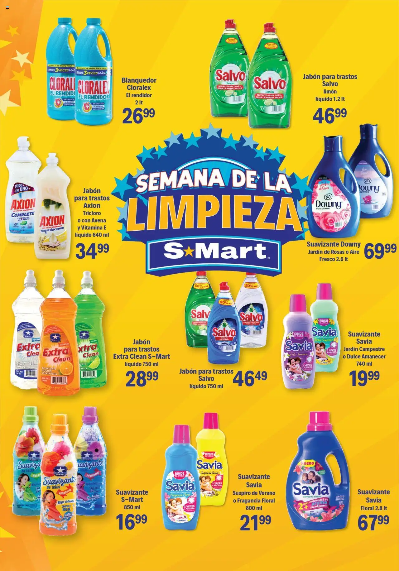 Nuevas ofertas de S-Mart válidas en toda la República Mexicana desde el 30.09.2025. ¡Encuentra las mejores ofertas en S-Mart - Folleto de Feria - Chihuahua! | Página: 3 | Productos: Detergente, Avena, Limón, Jabón