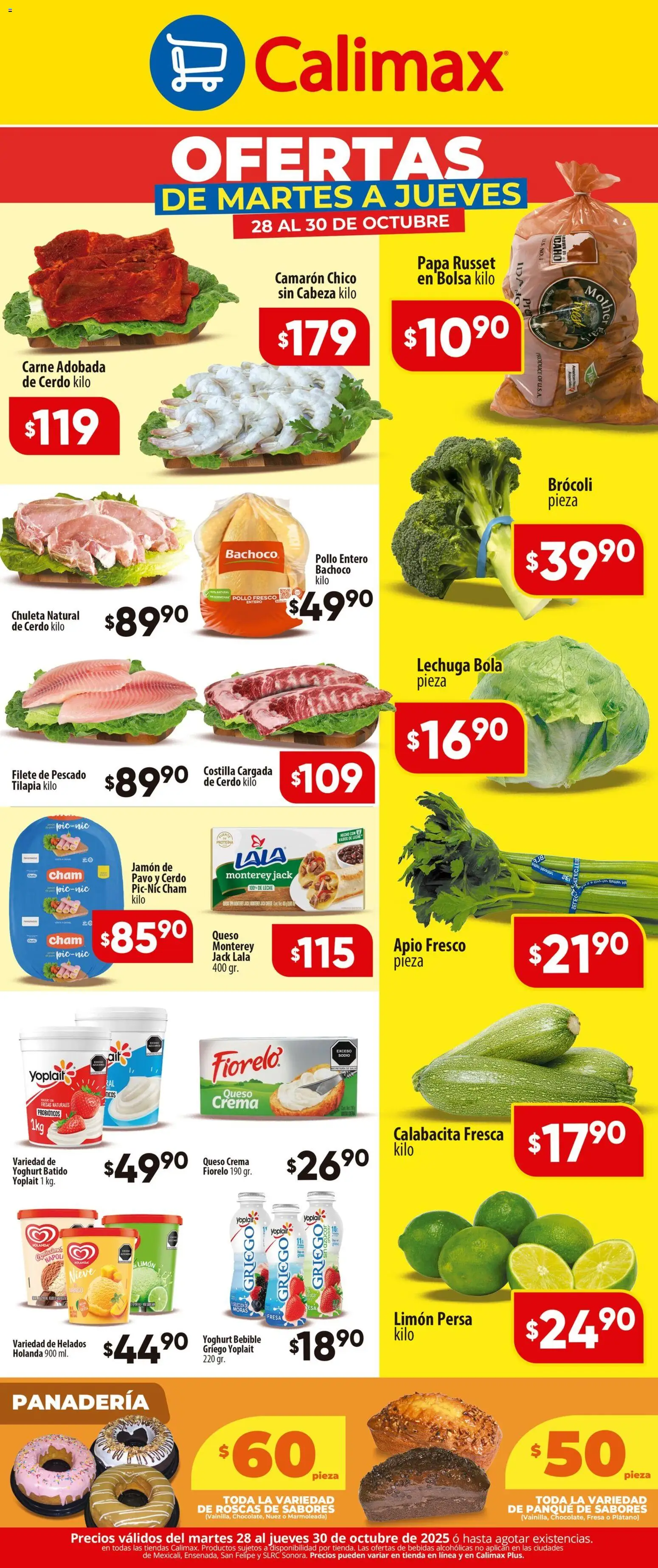 Nuevas ofertas de Calimax válidas en toda la República Mexicana desde el 28.10.2025. ¡Encuentra las mejores ofertas en Calimax folleto Ofertas de Martes a Jueves! | Página: 2 | Productos: Crema, Limón, Nuez, Fresas