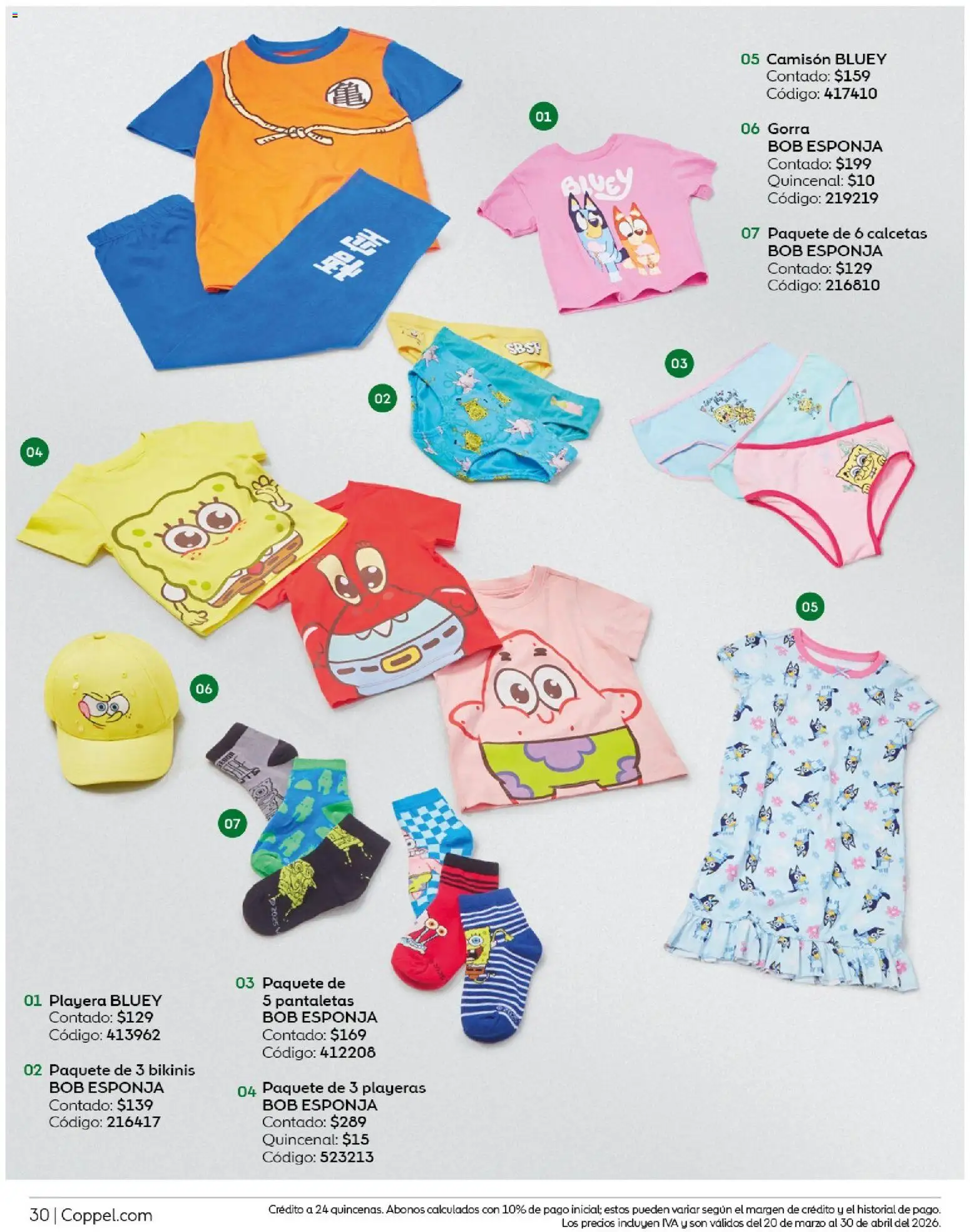 Nuevas ofertas de Coppel válidas en toda la República Mexicana desde el 01.03.2026. ¡Encuentra las mejores ofertas en Coppel catálogo Vacaciones Semana Santa! | Página: 30 | Productos: Gorra, Esponja, Playera, Camisón