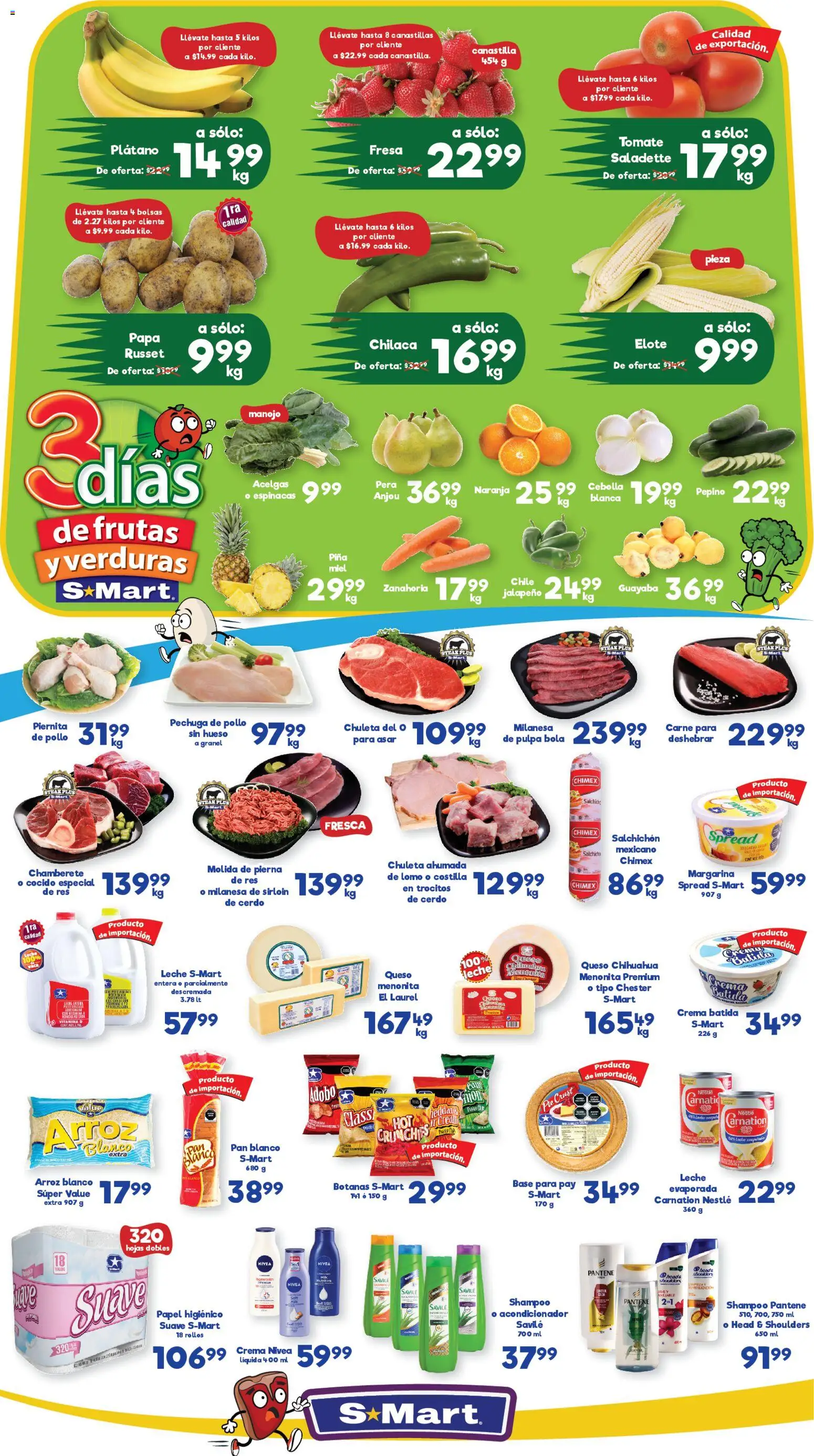 Nuevas ofertas de S-Mart válidas en toda la República Mexicana desde el 10.02.2026. ¡Encuentra las mejores ofertas en S-Mart folleto! | Página: 1