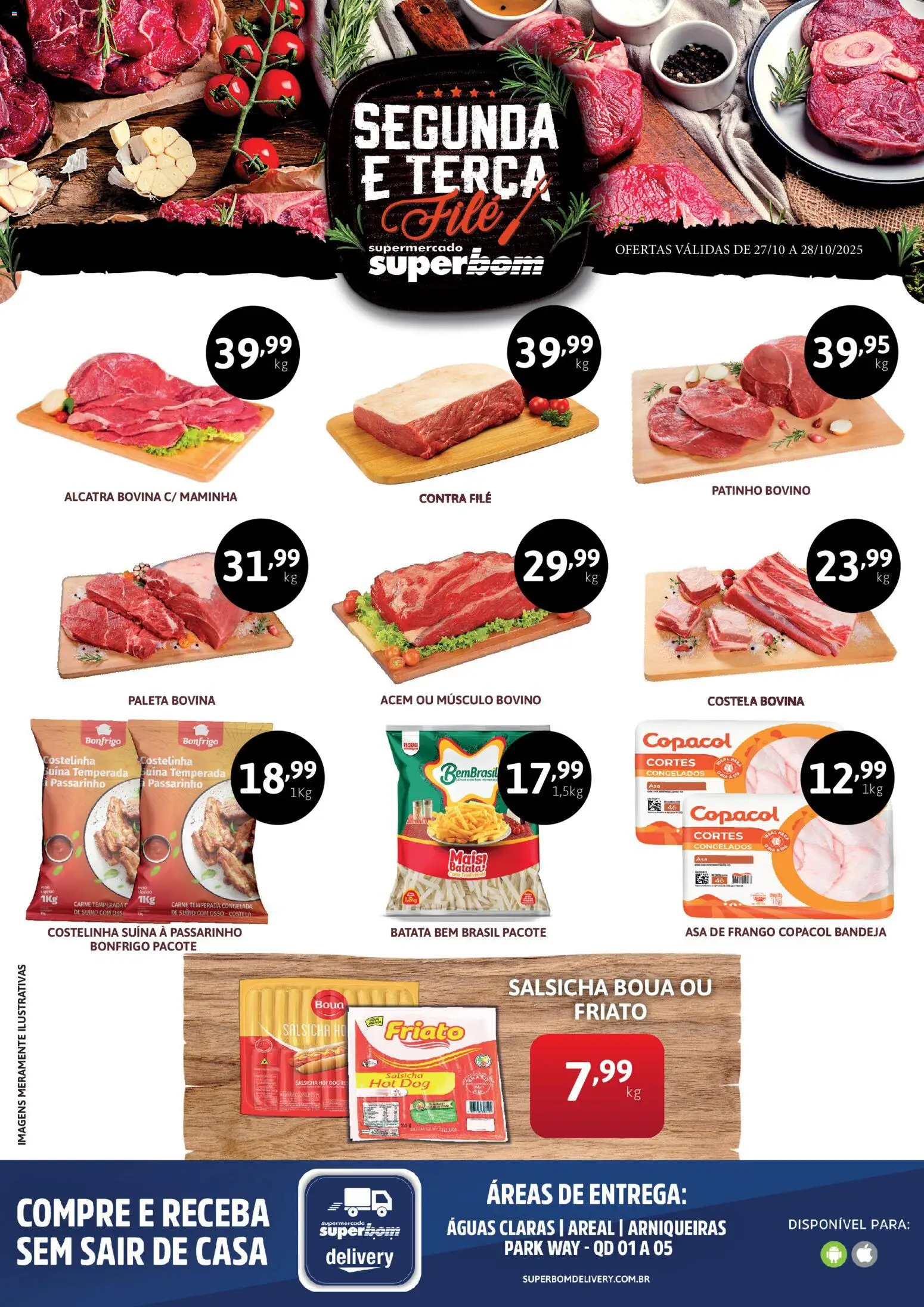 Superbom Folheto - válido de 27.10.2025 | Página: 1 | Produtos: Contra filé, Friato, Bandeja, Frango