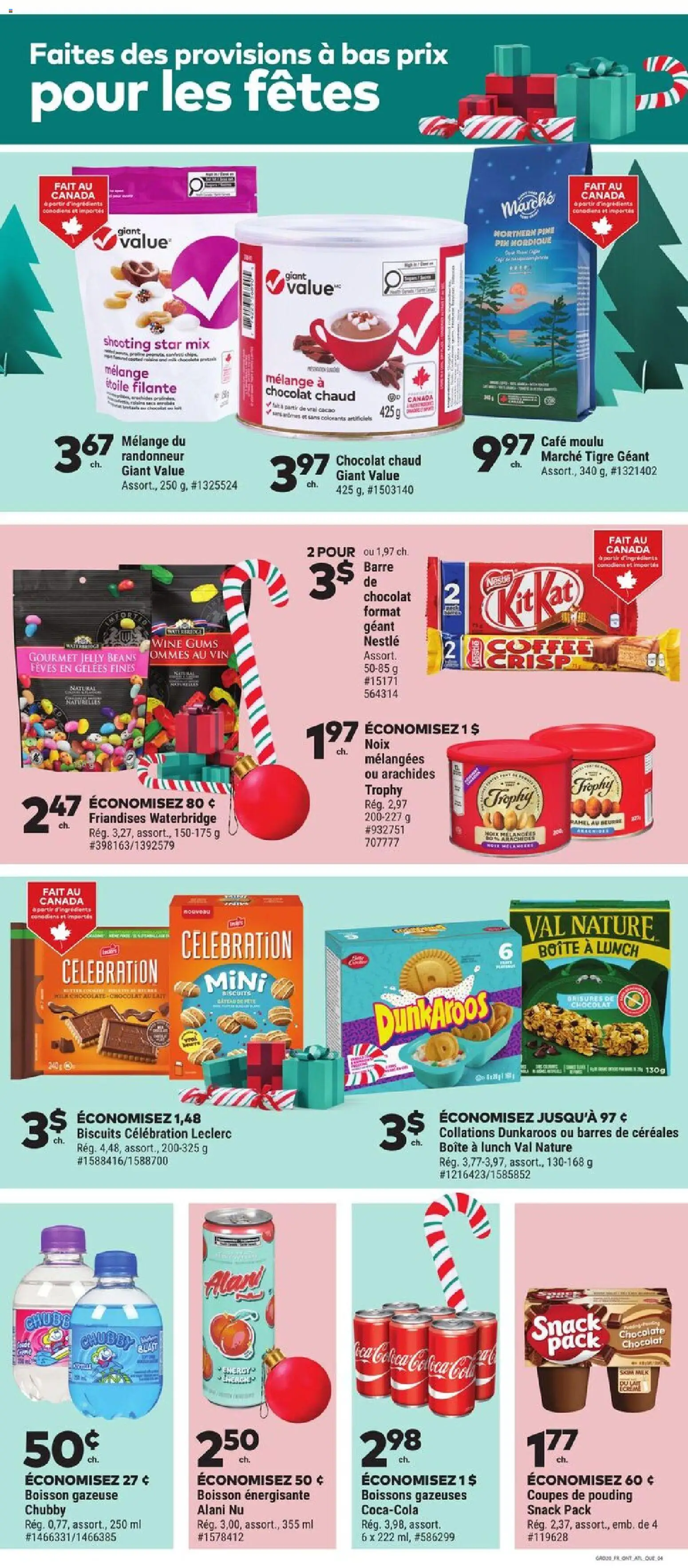 Giant Tiger flyer valid from 17.12.2025 | Page: 4 | Products: Nuts, Milk, Chocolate, Wine