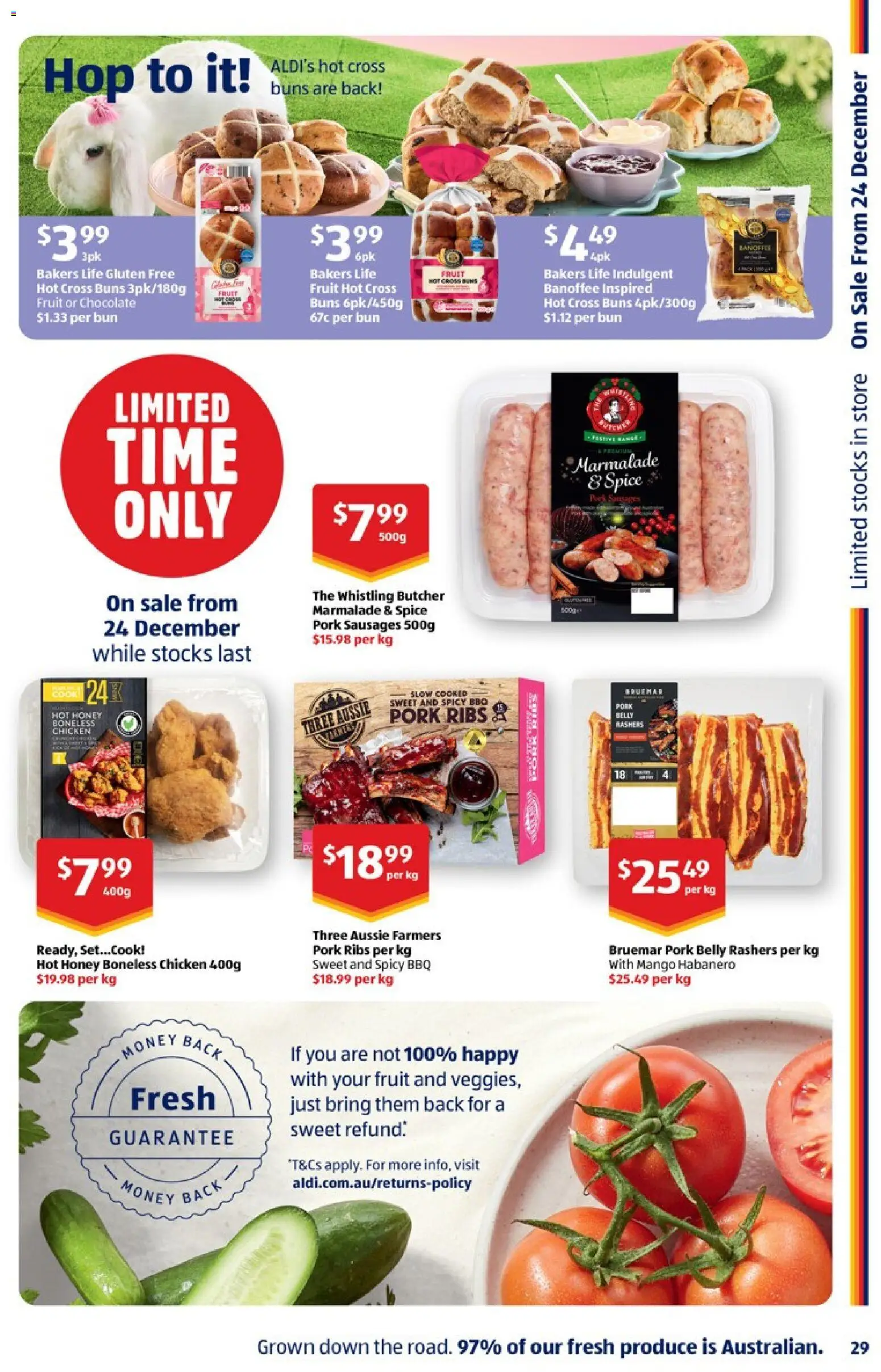 Aldi catalogue - valid from 31.12.2025 | Page: 29 | Products: Chocolate, Chicken, Pork, Mango
