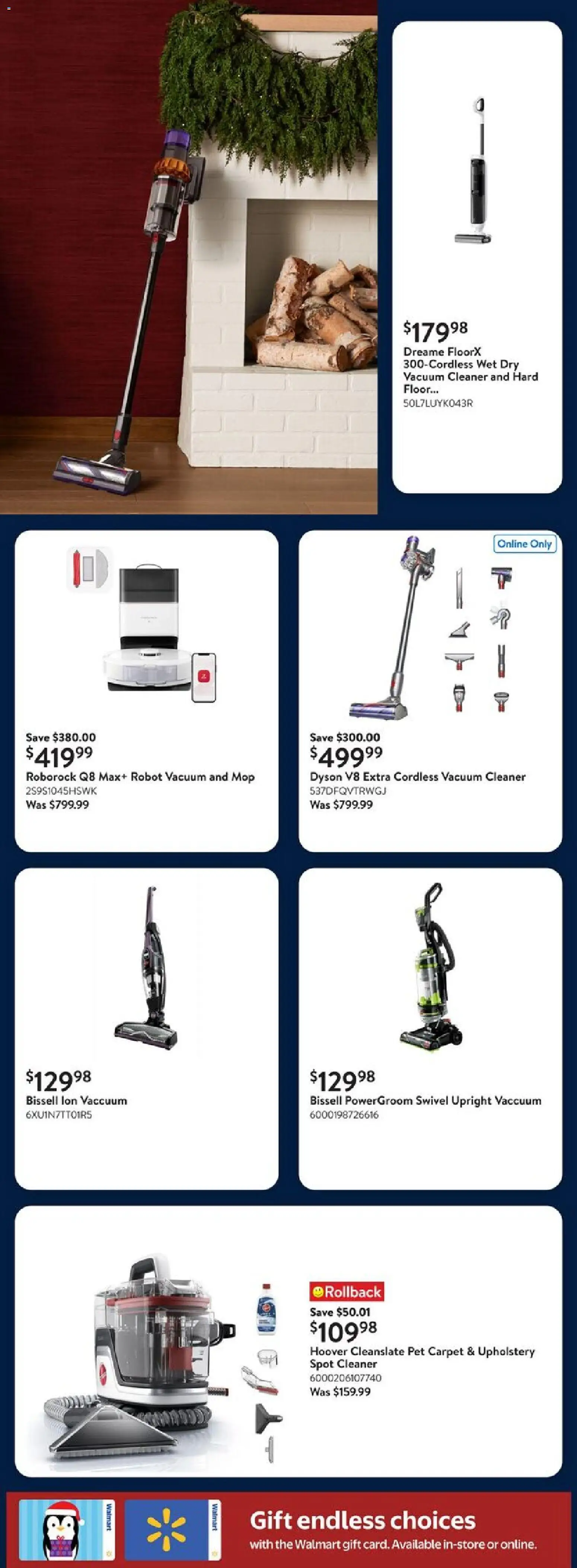 Walmart flyer valid from 04.12.2025 | Page: 28 | Products: Vacuum cleaner, Robot, Carpet